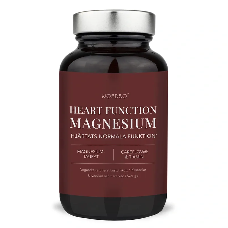 Nordbo Heart Function Magnesium 90 kapslar från Nordbo – köp hos Apotek Hjärtat