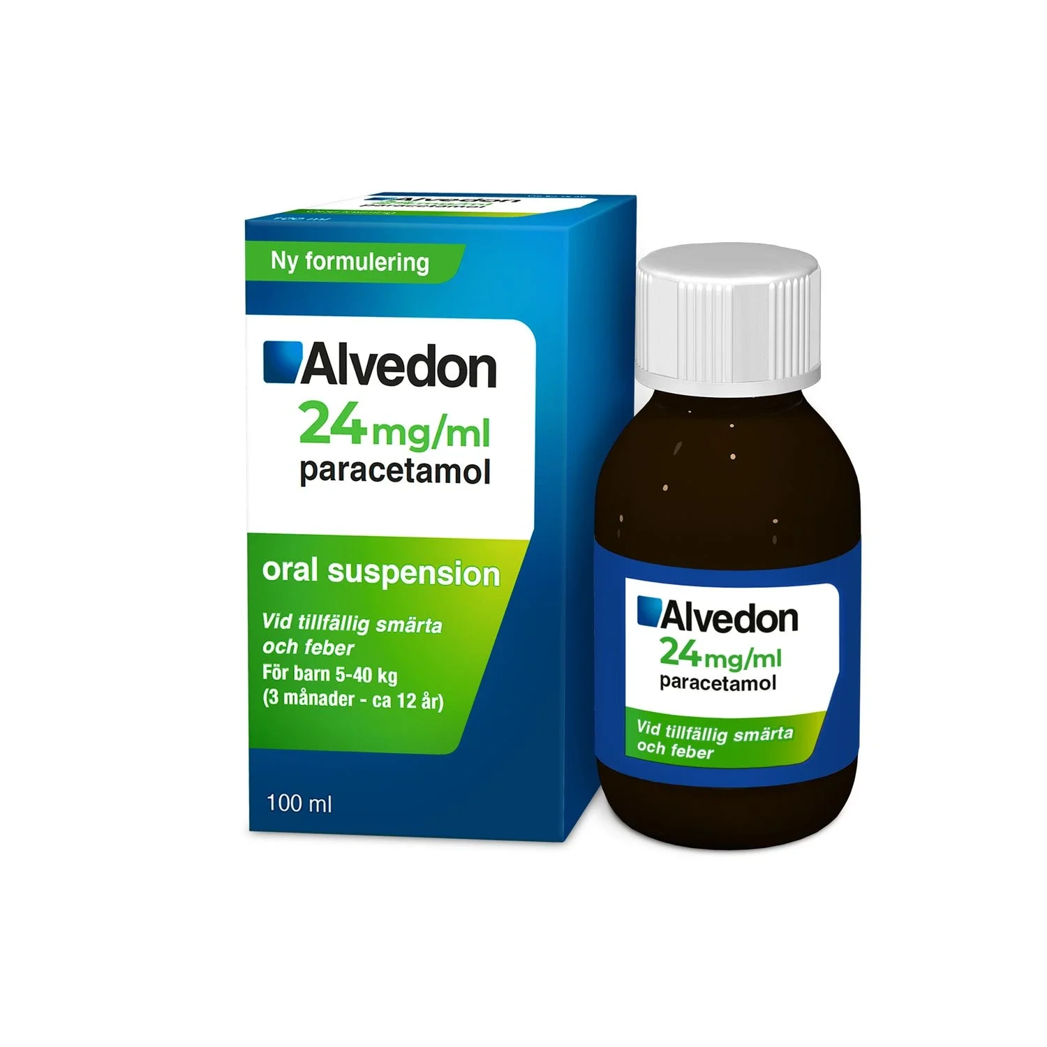 Alvedon Oral Suspension 24 mg/ml 100 ml från Alvedon – köp hos Apotek Hjärtat