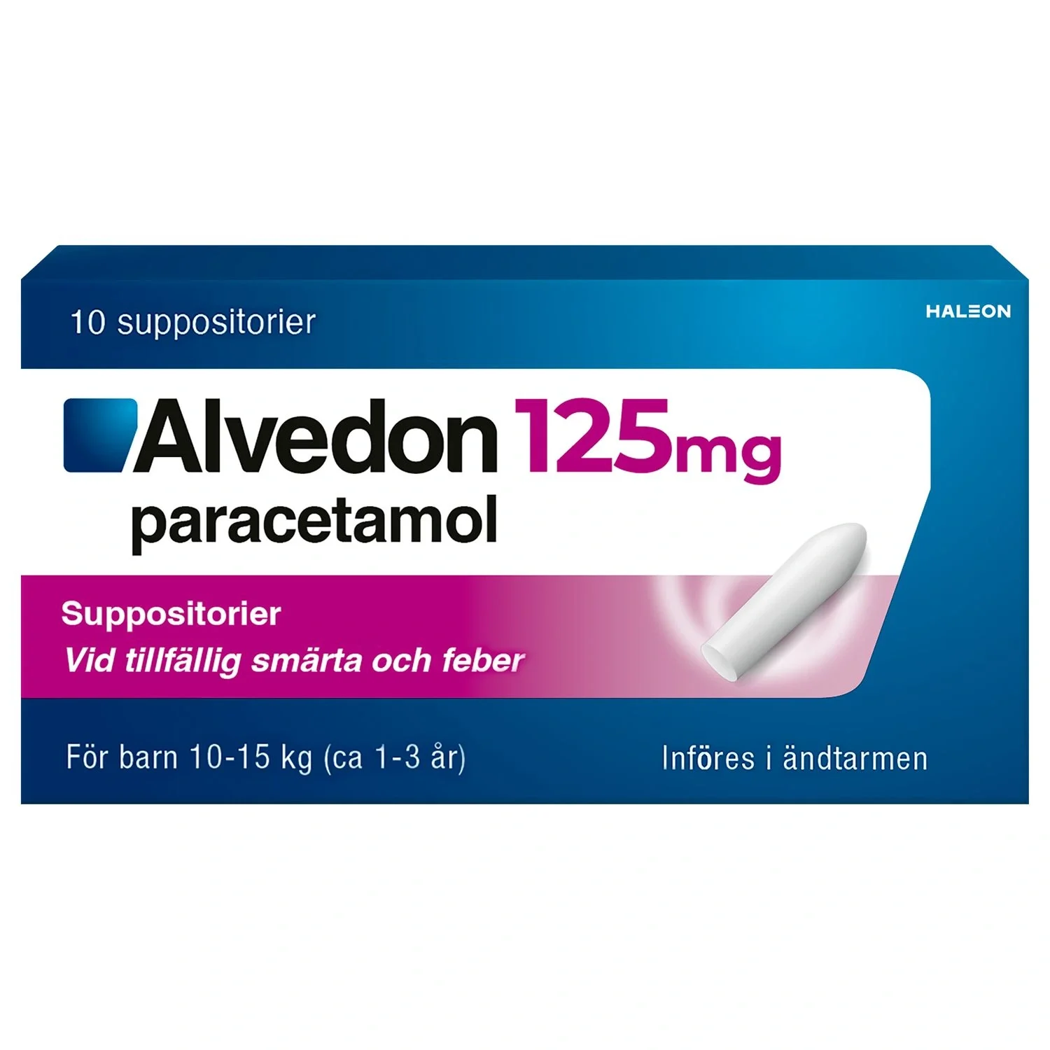 Alvedon Suppositorium 125 mg 10 st från Alvedon – köp hos Apotek Hjärtat