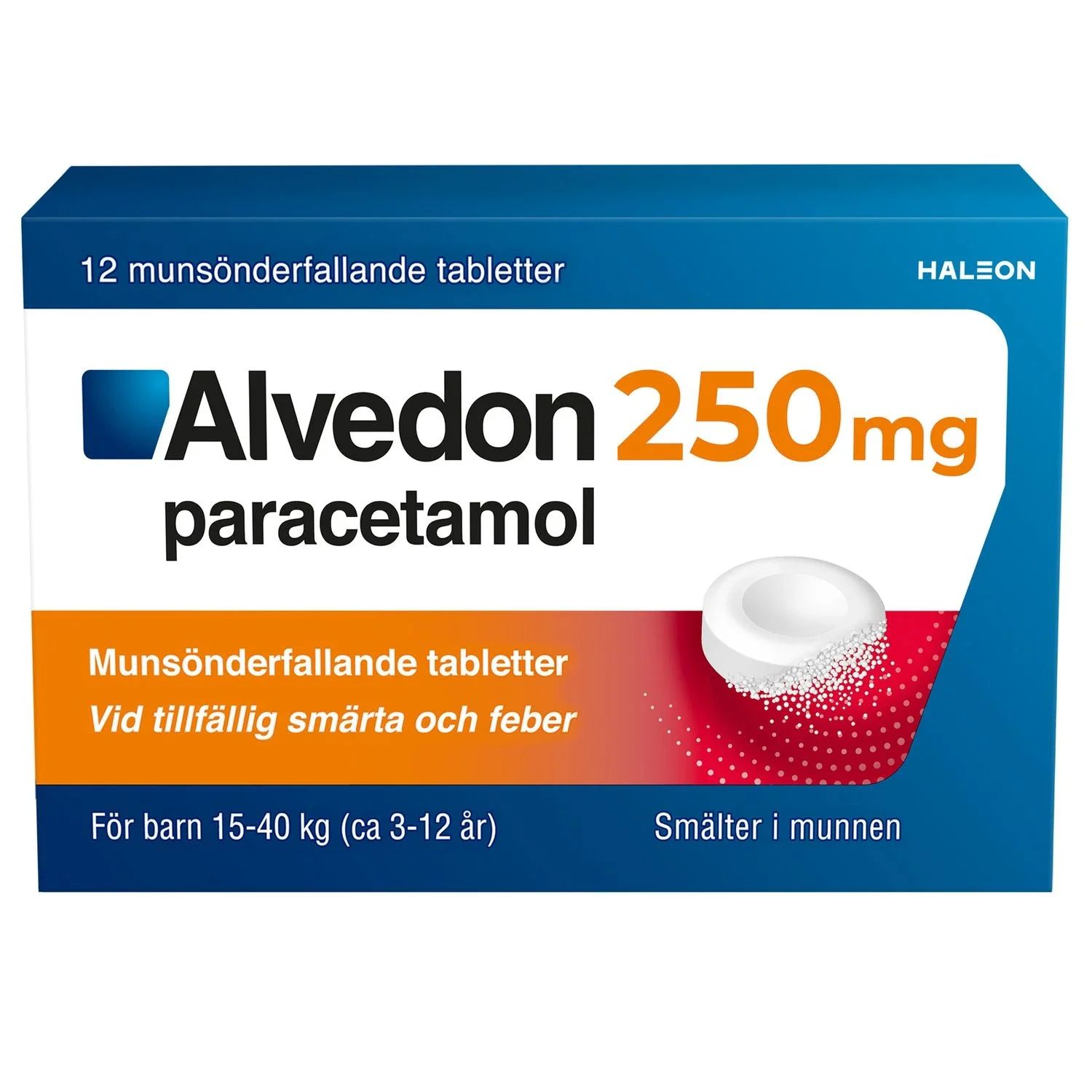 Alvedon Munsönderfallande Tablett 250 mg 12 st från Alvedon – köp hos Apotek Hjärtat