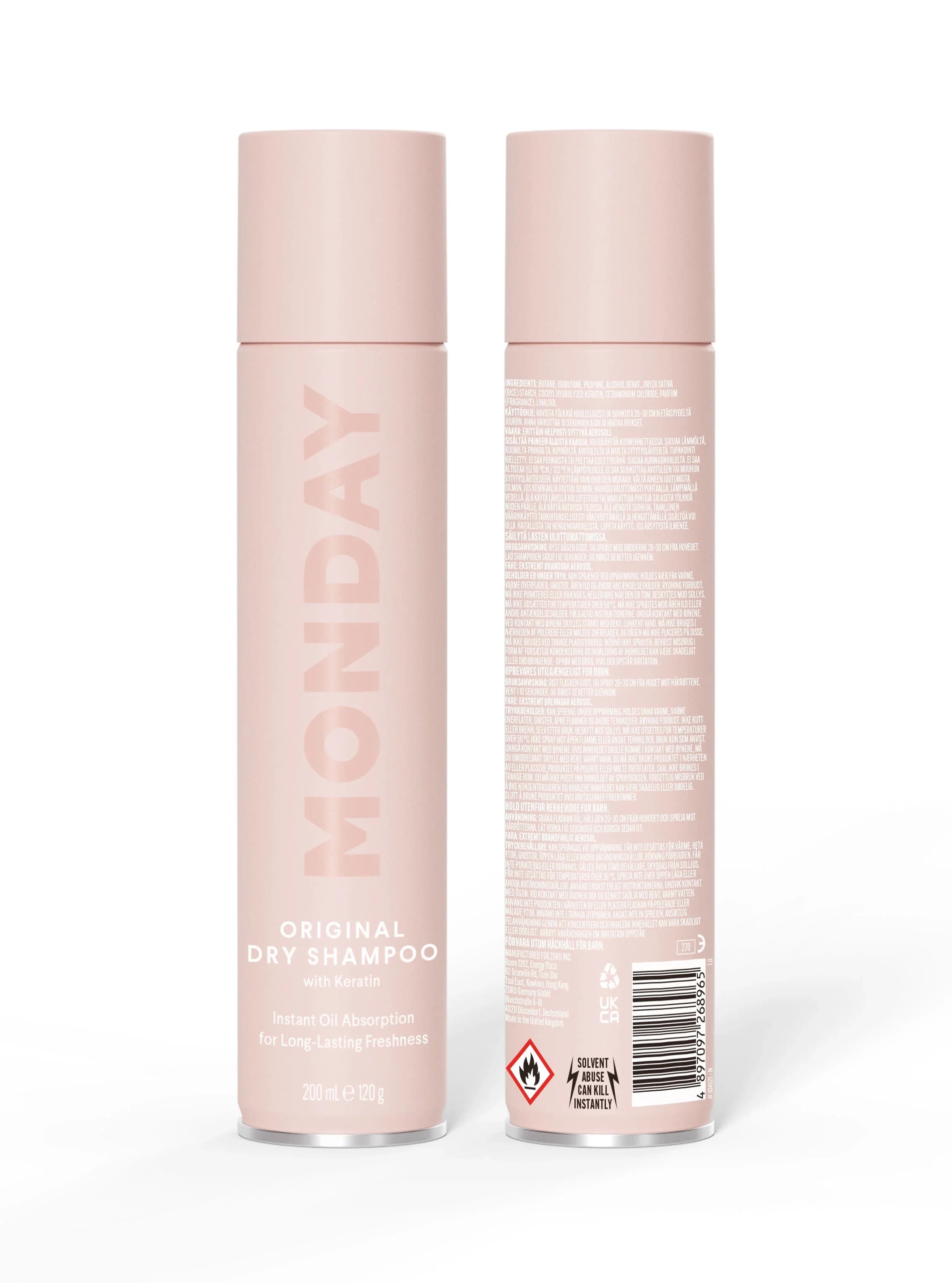 MONDAY Haircare Dry Shampoo Original 200 ml från MONDAY Haircare – köp hos Apotek Hjärtat
