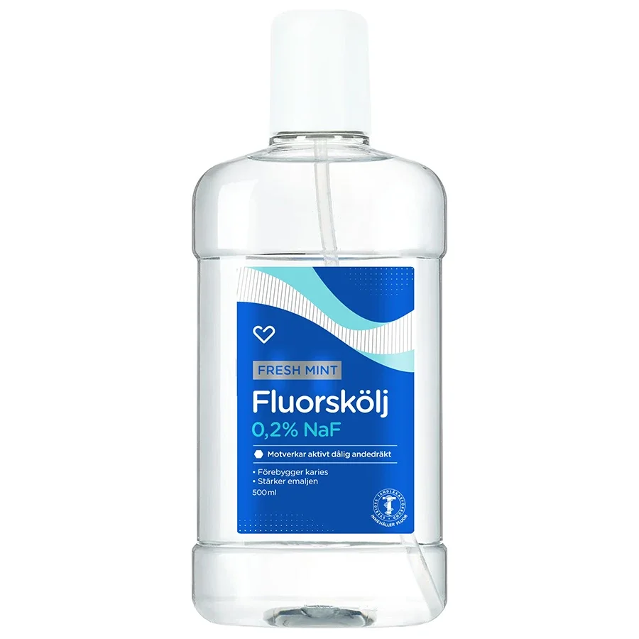 Hjärtats Fluorskölj Fresh Mint 500 ml från Hjärtats – köp hos Apotek Hjärtat