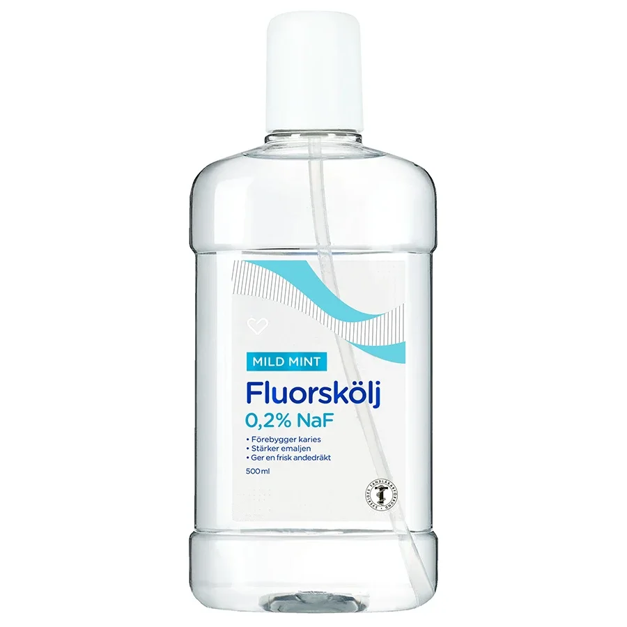 Hjärtats Fluorskölj Mild Mint 500 ml från Hjärtats – köp hos Apotek Hjärtat