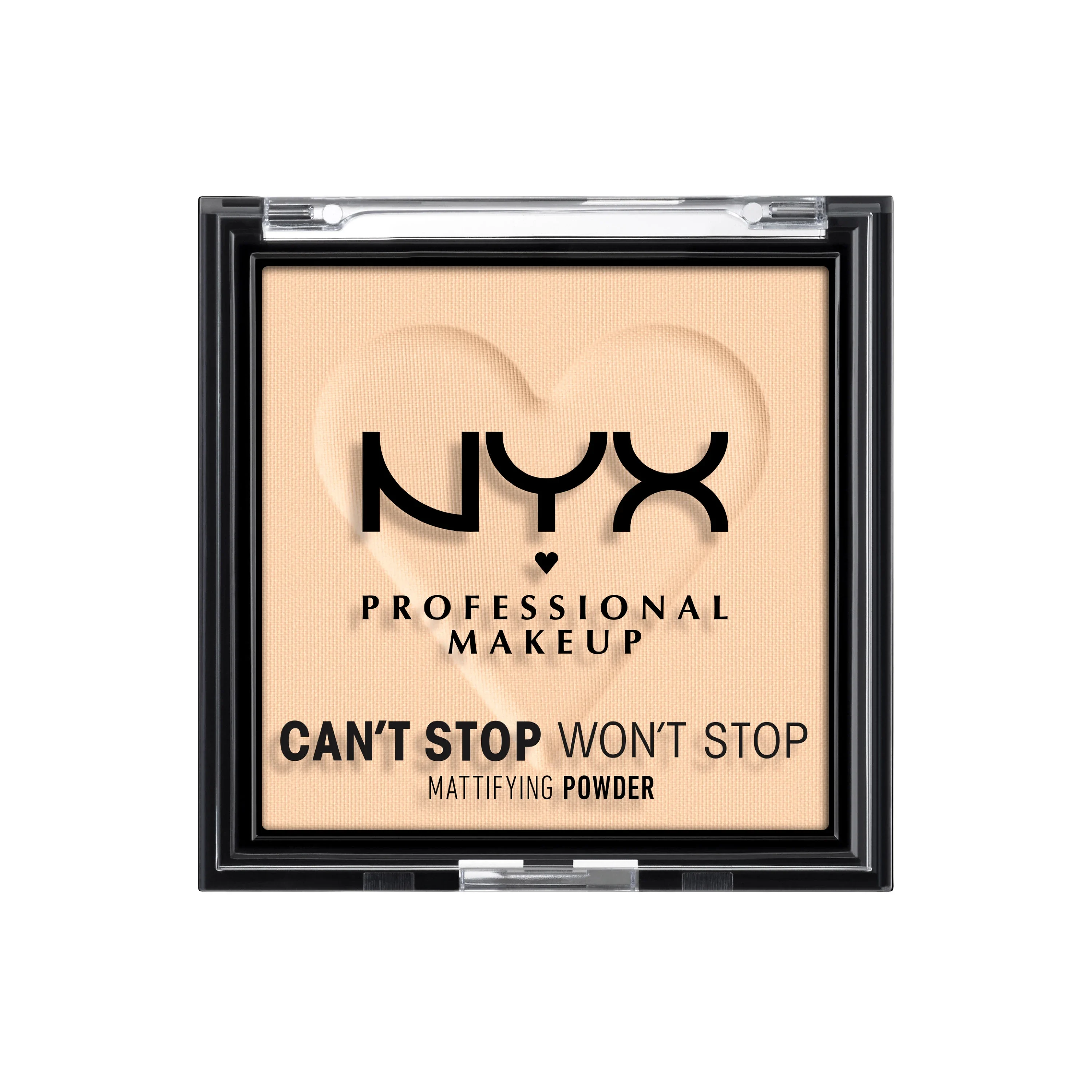 NYX Professional Makeup Can't Stop Won't Stop Mattifying Pressed Powder 6 g 02 Light från NYX Professional Makeup - köp hos Apotek Hjärtat