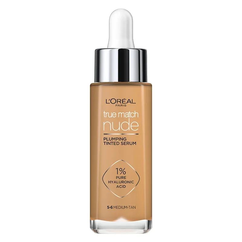 L'Oréal Paris True Match Nude Plumping Tinted Serum 30 ml Medium-Tan 5-6 från L'Oréal Paris - köp hos Apotek Hjärtat