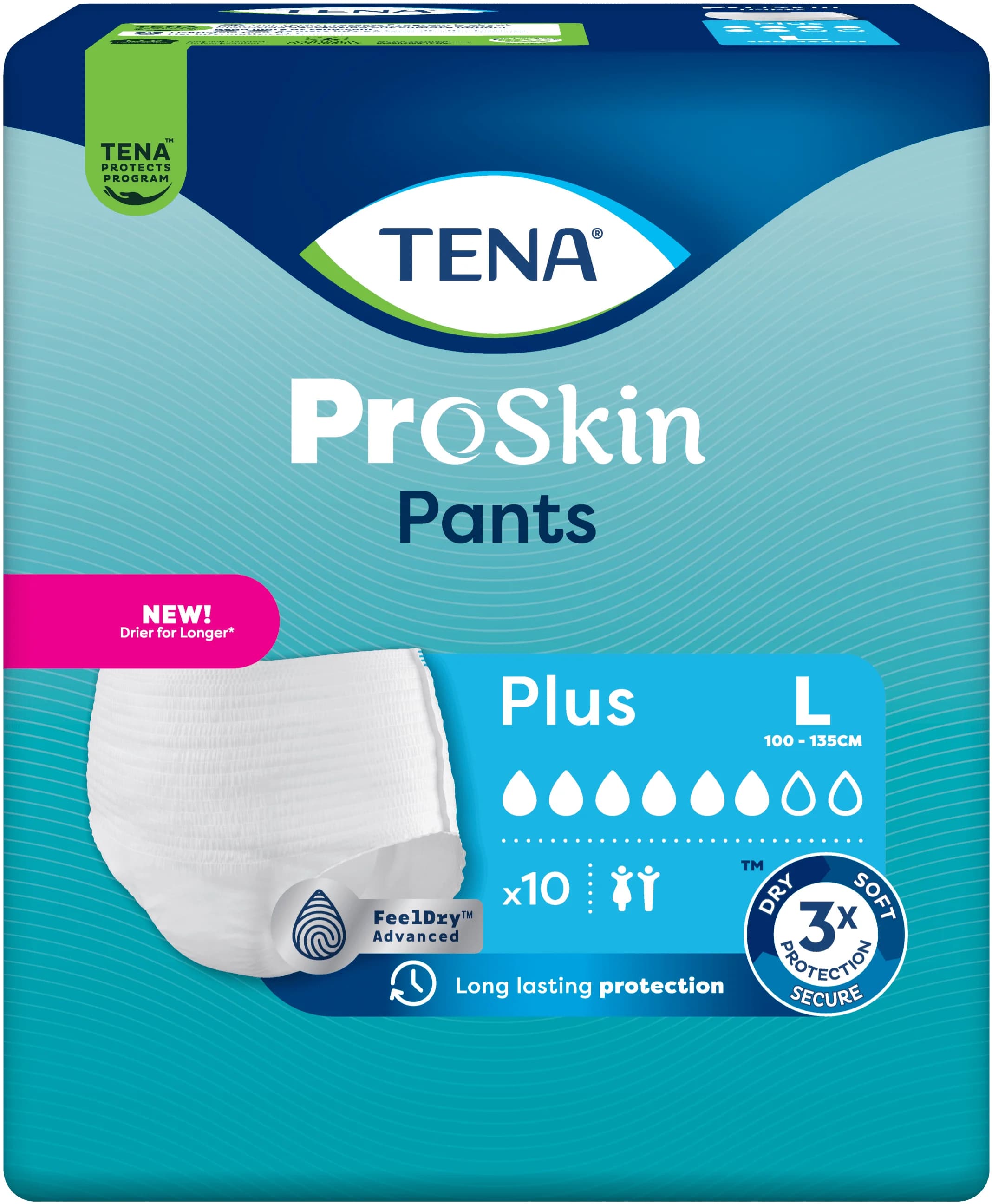 TENA Pants Plus L 10 st från Tena – köp hos Apotek Hjärtat
