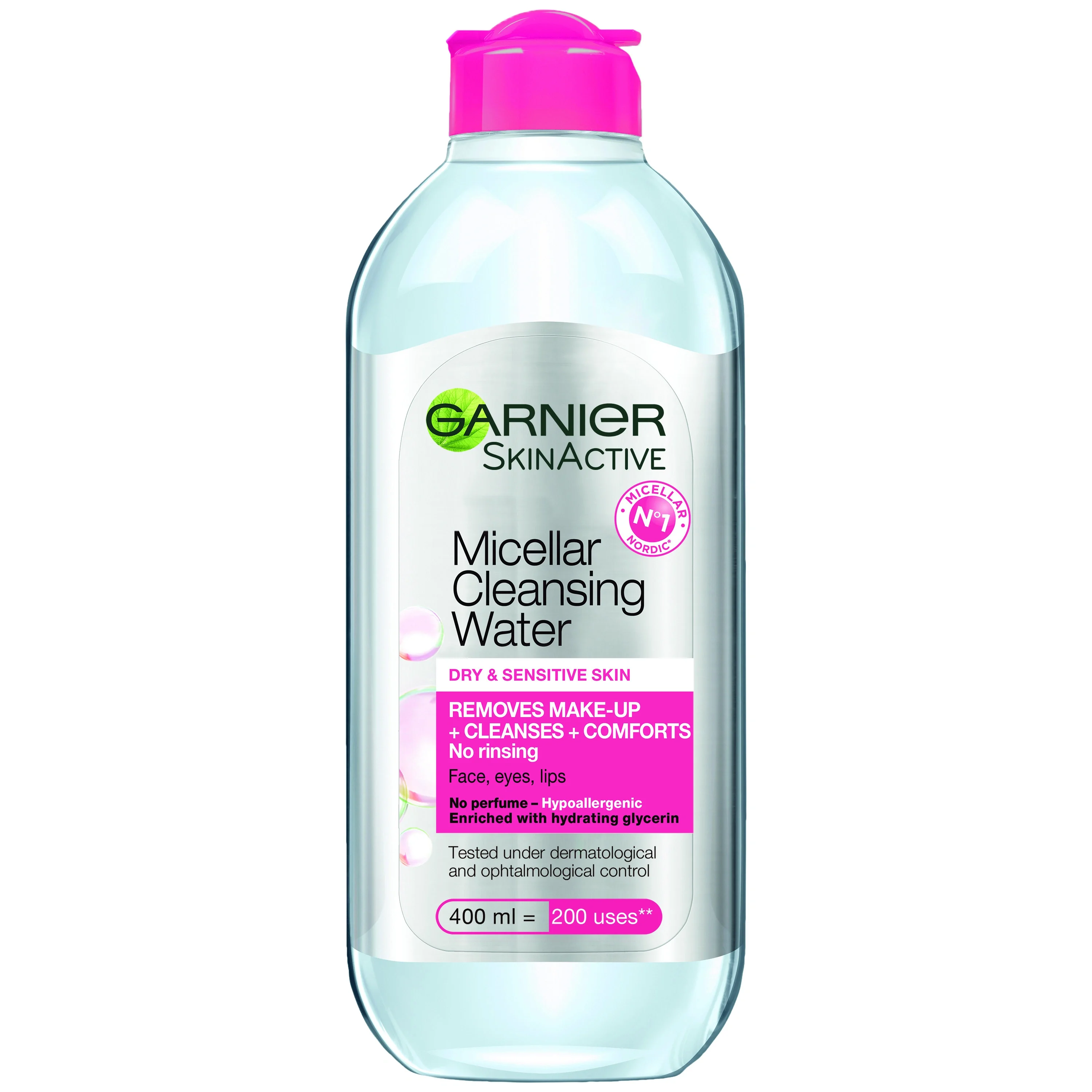 Garnier SkinActive Micellar Cleansing Water Dry & Sensitive Skin 400 ml från Garnier – köp hos Apotek Hjärtat