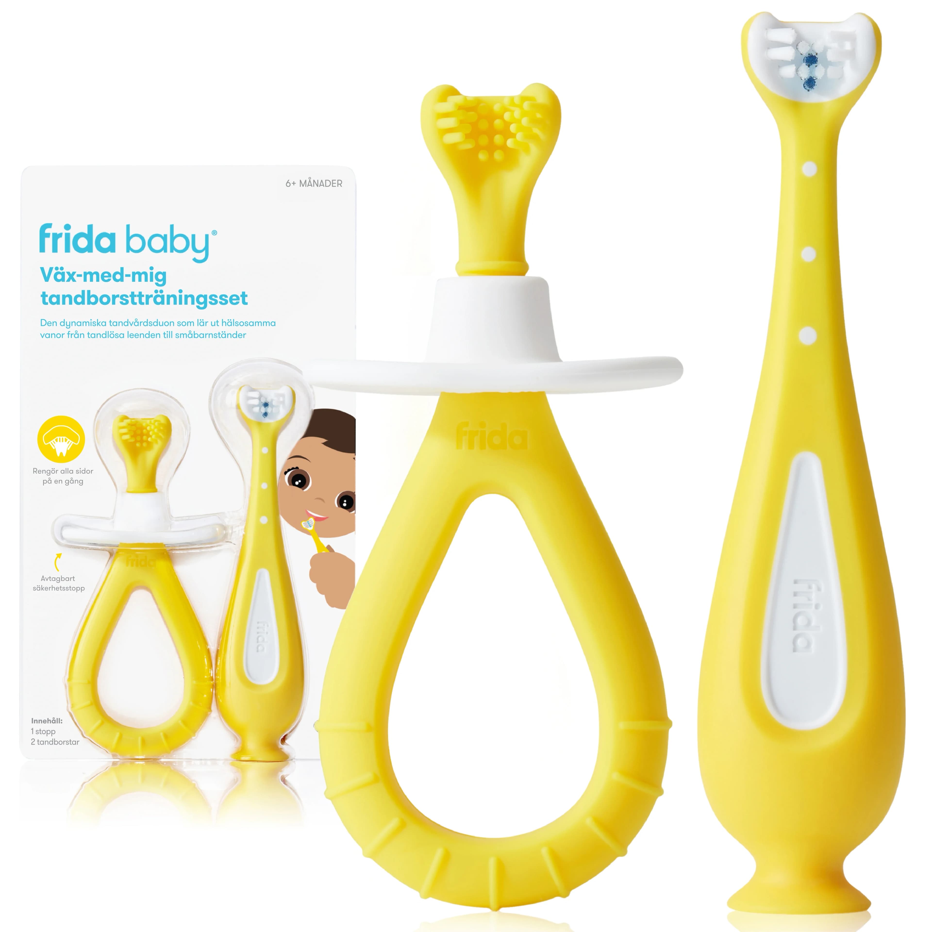 Frida Baby Väx-med-mig Tandborstträningsset från Frida Baby – köp hos Apotek Hjärtat