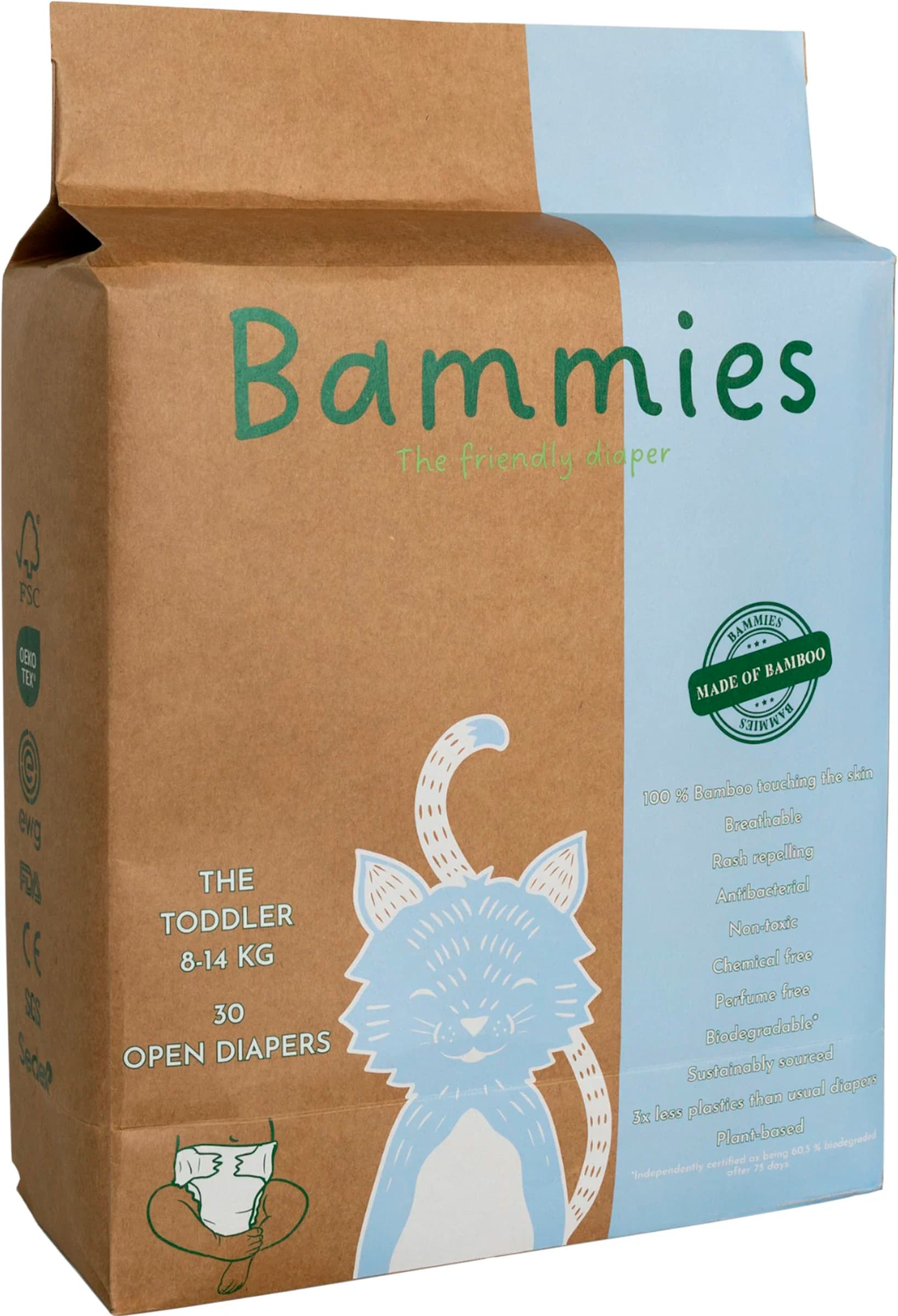 BammiesBambublöjor The Toddler 8-14 kg 30 st från Bammies – köp hos Apotek Hjärtat