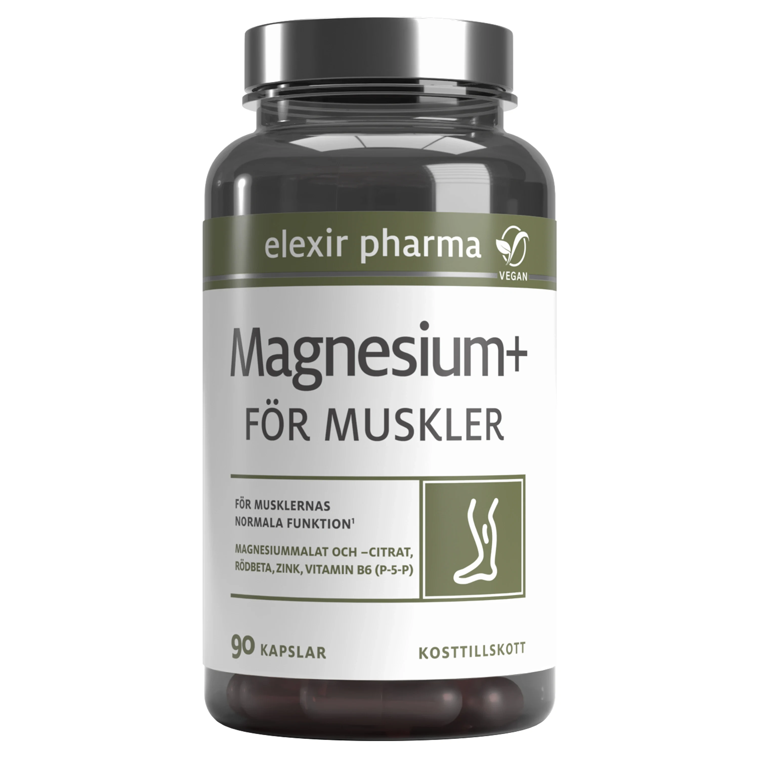 Elexir Pharma Magnesium+ För muskler 90 kapslar från Elexir Pharma – köp hos Apotek Hjärtat