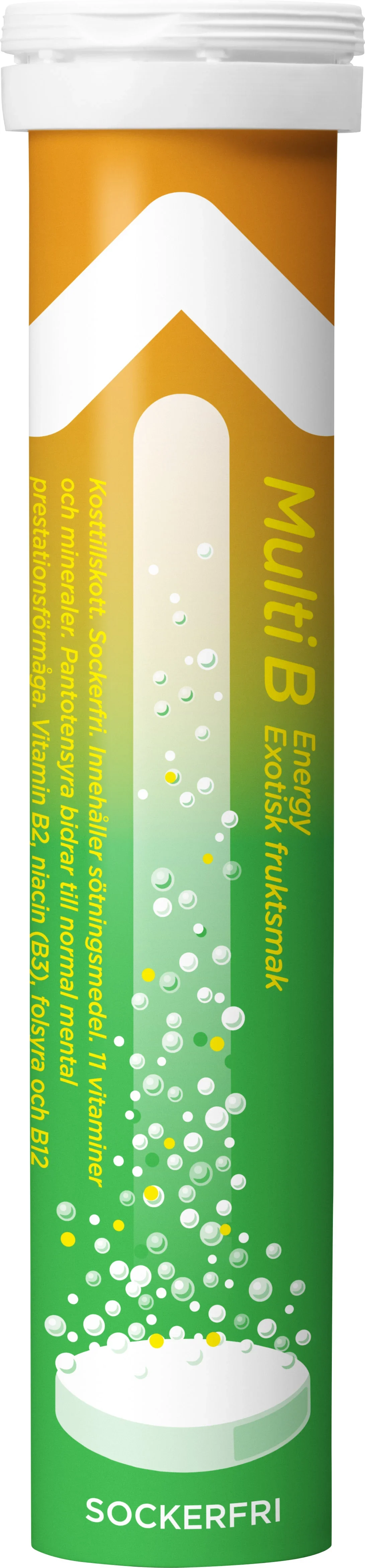 Hjärtats Multi B Energy Exotisk Frukt Brustablett 20 st från Hjärtats – köp hos Apotek Hjärtat
