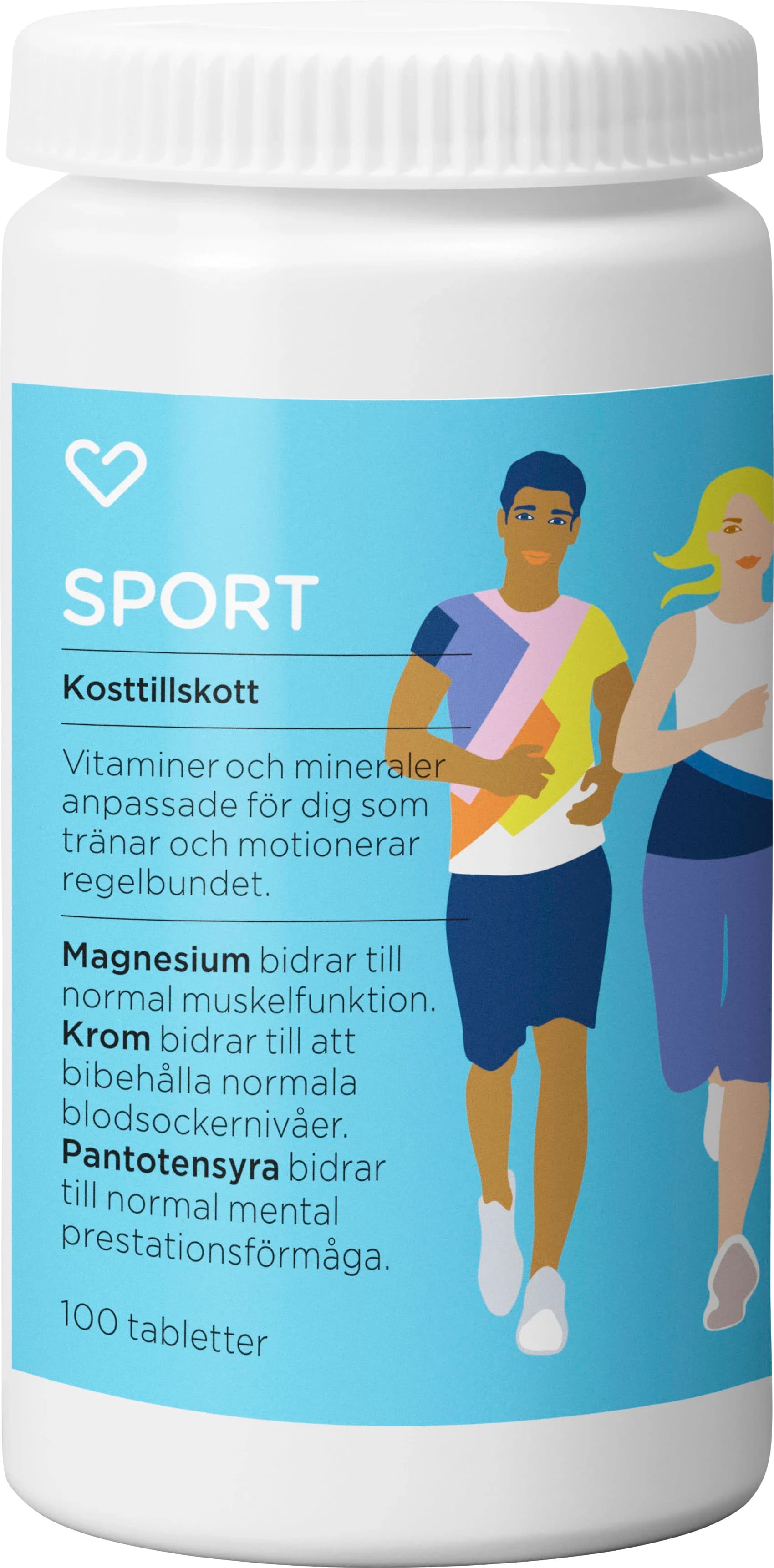 Hjärtats Multivitamin Sport Tablett 100st från Hjärtats – köp hos Apotek Hjärtat