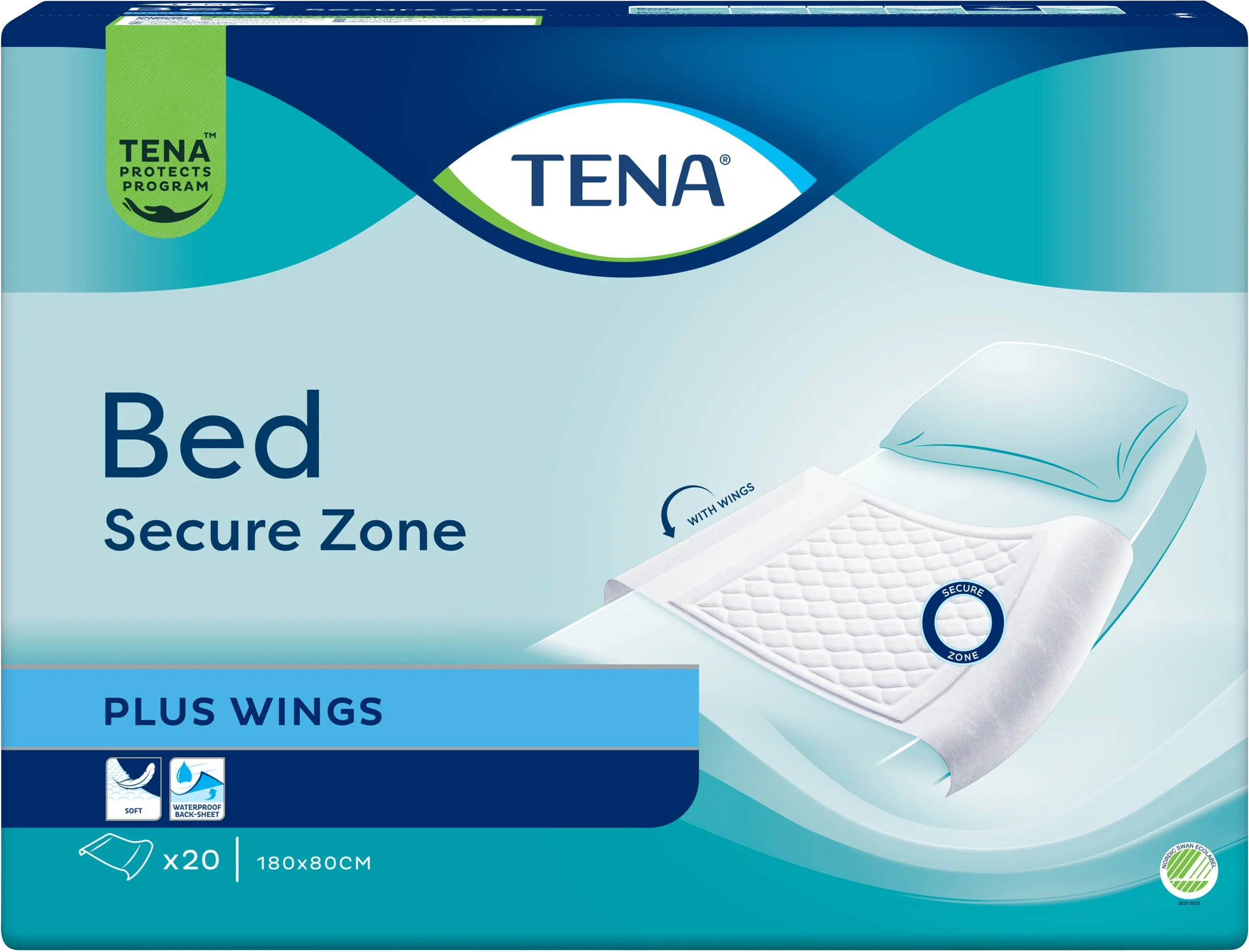 TENA Bed Plus Wings 180 x 80 cm från Tena – köp hos Apotek Hjärtat