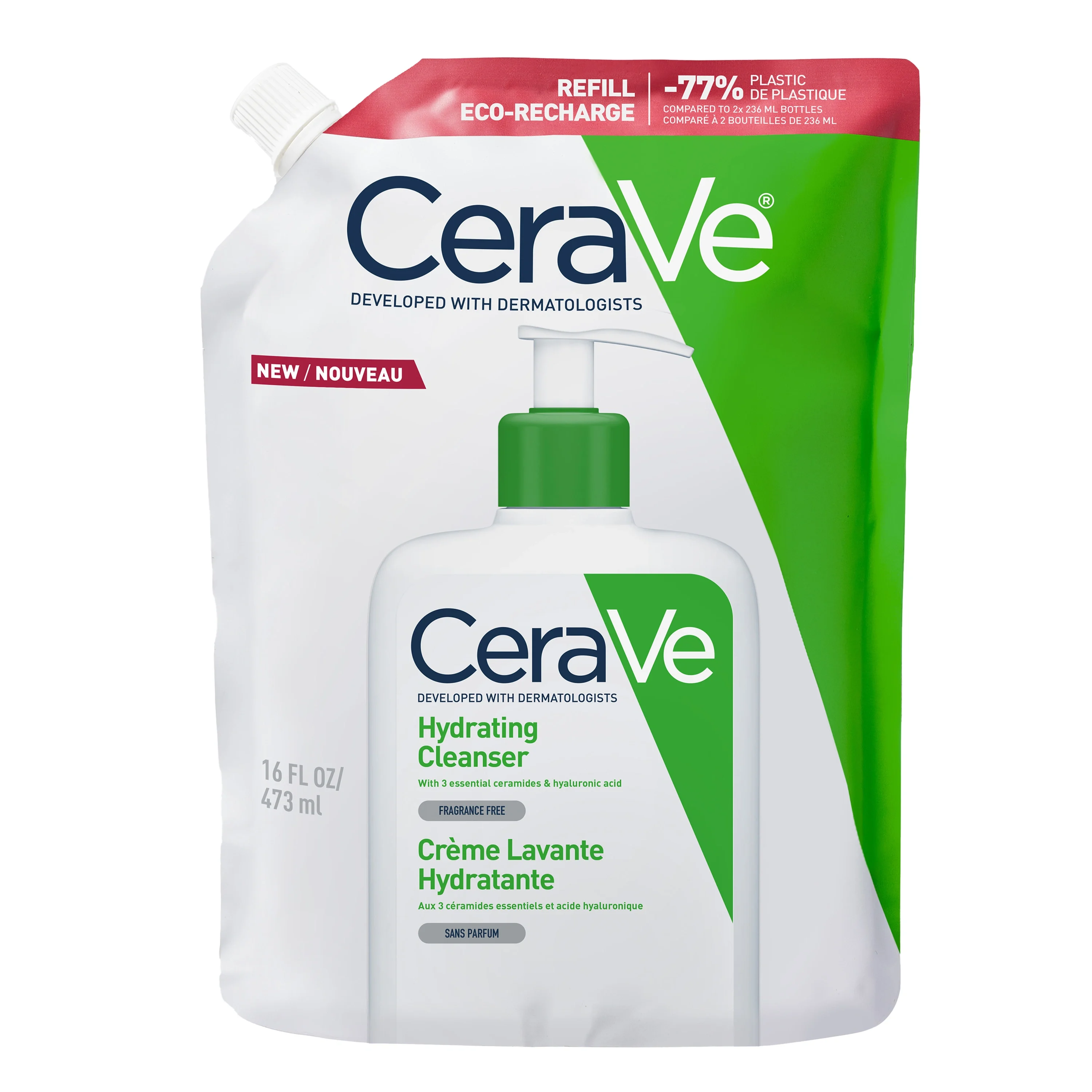 CeraVe Hydrating Cleanser Refill 473 ml från CeraVe – köp hos Apotek Hjärtat