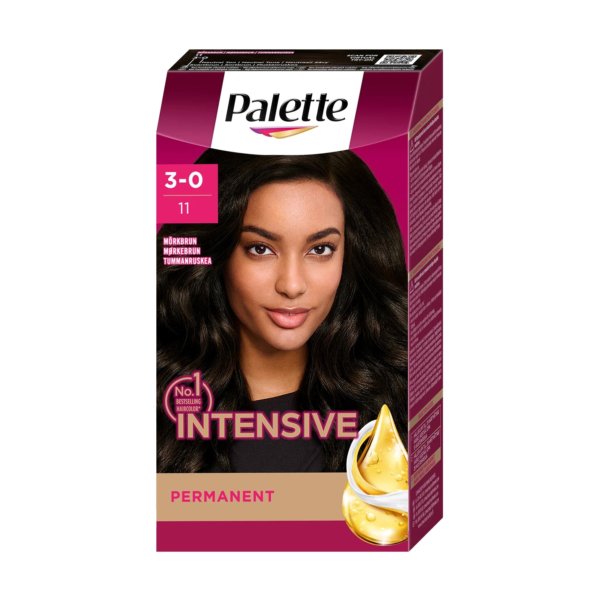 Palette Intensive Creme Coloration 3-0 Mörkbrun från Palette – köp hos Apotek Hjärtat
