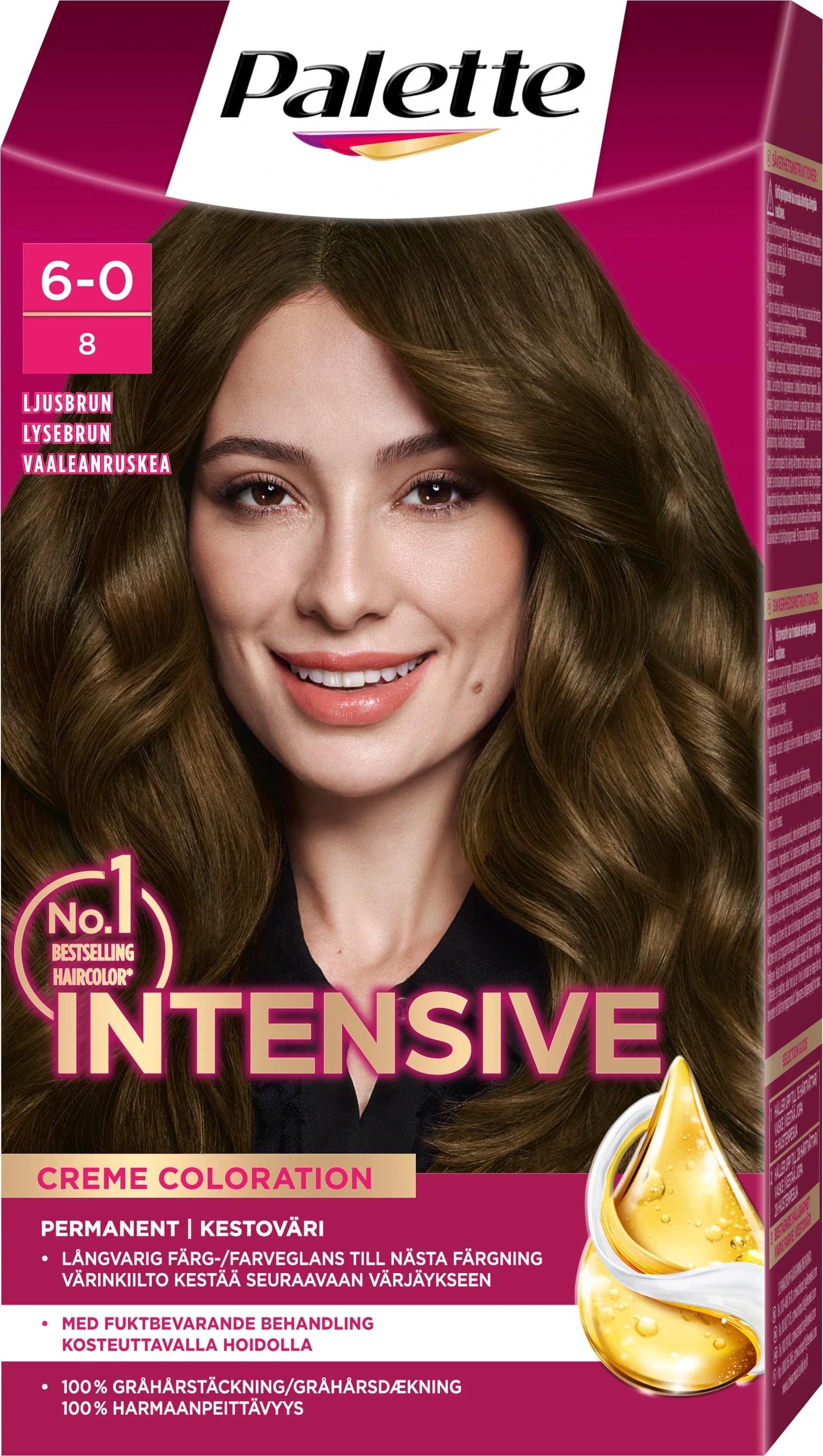 Palette Intensive Creme Coloration 6-0 Ljusbrun från Palette – köp hos Apotek Hjärtat