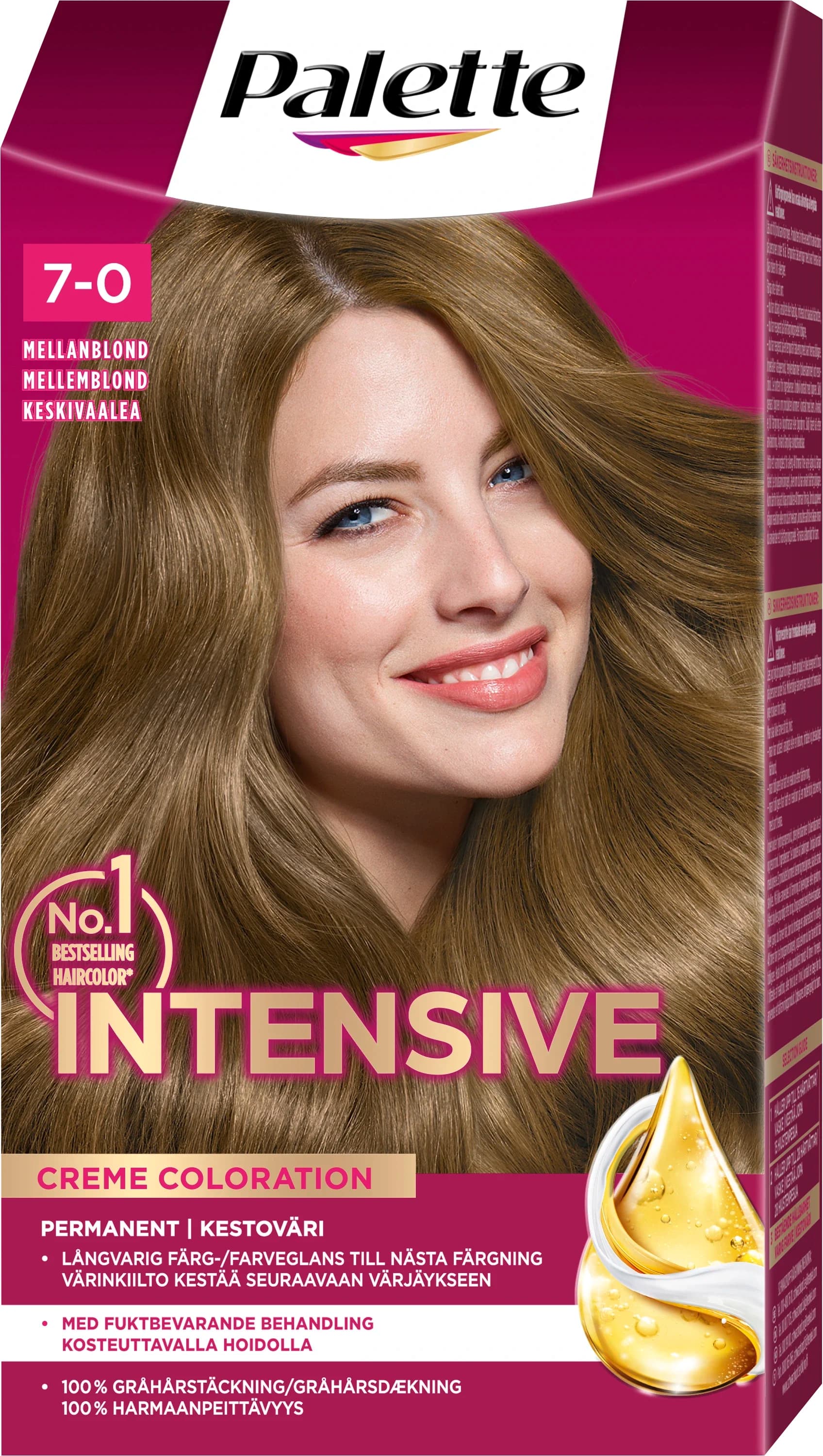 Palette Intensive Creme Coloration 7-0 Mellanblond från Palette – köp hos Apotek Hjärtat
