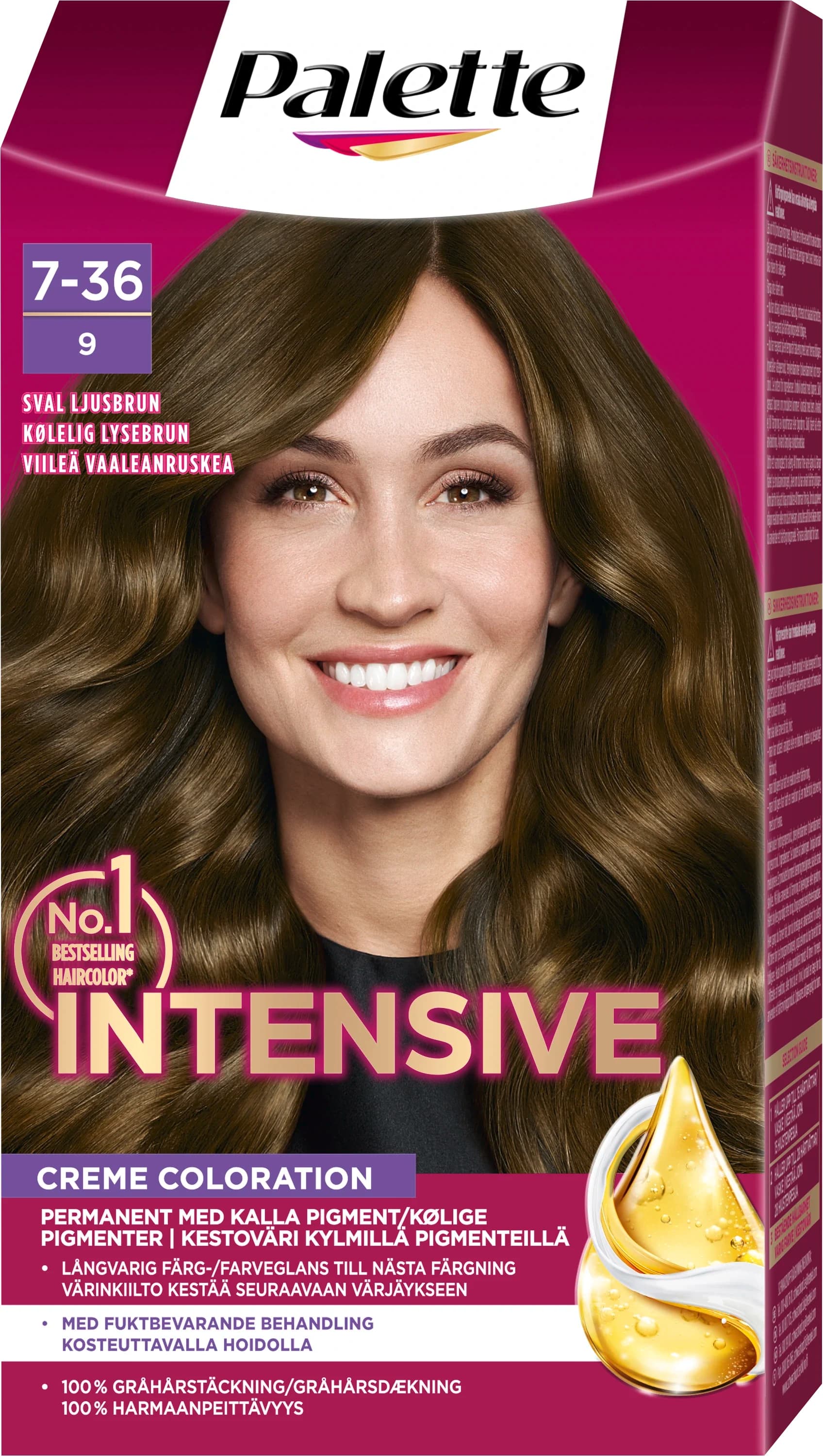 Palette Intensive Creme Coloration 7-36 Sval Ljusbrun från Palette – köp hos Apotek Hjärtat