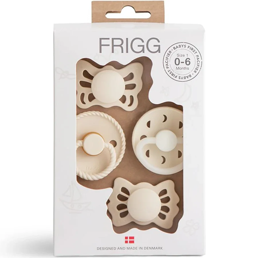 FRIGG 4-pack Baby's First pacifier Moonlight sailing Cream Size 1 från FRIGG – köp hos Apotek Hjärtat