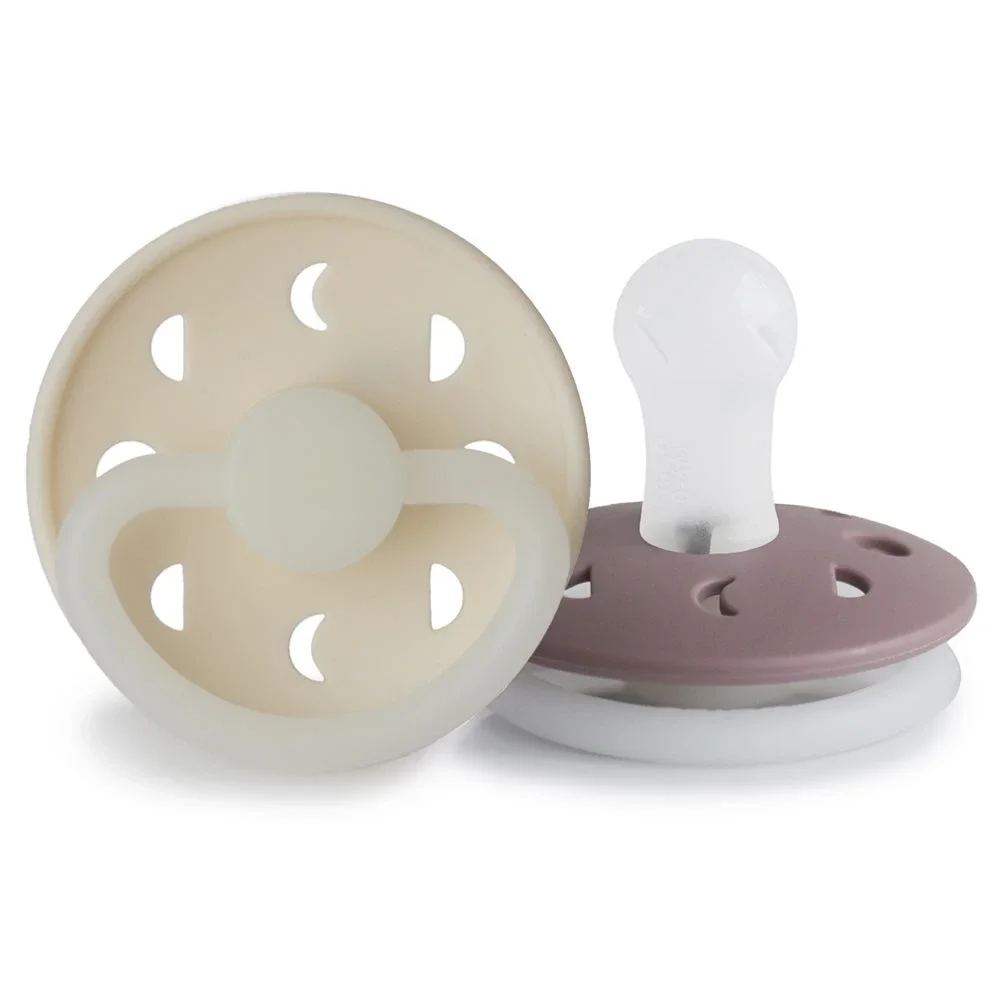 FRIGG Moon Phase Silicone 2-Pack Cream Night/Twilight Mauve Night Size 1 från FRIGG – köp hos Apotek Hjärtat