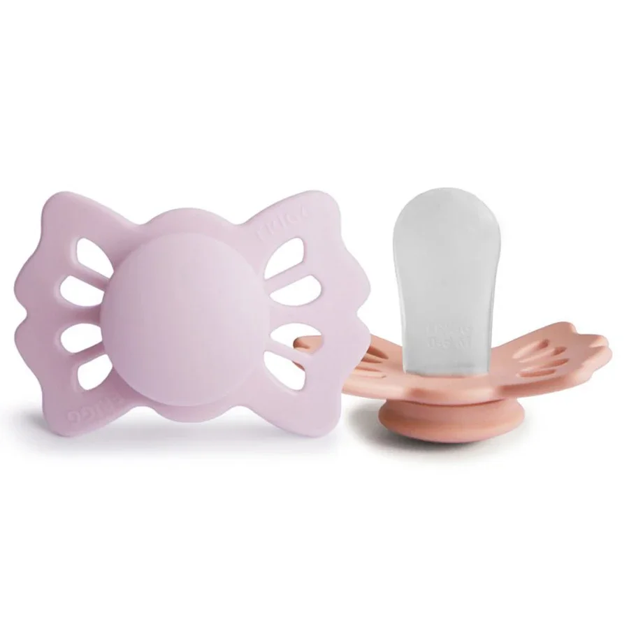 FRIGG Lucky Symmetrical Silicone 2-Pack Soft Lilac/Pretty in Peach Size 1 från FRIGG – köp hos Apotek Hjärtat