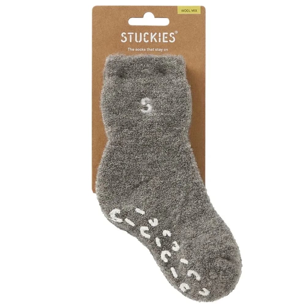 STUCKIES Teddy Strumpor i Ullmix (Anti-slip) Haze 1-pack Large 3-4 år från STUCKIES – köp hos Apotek Hjärtat