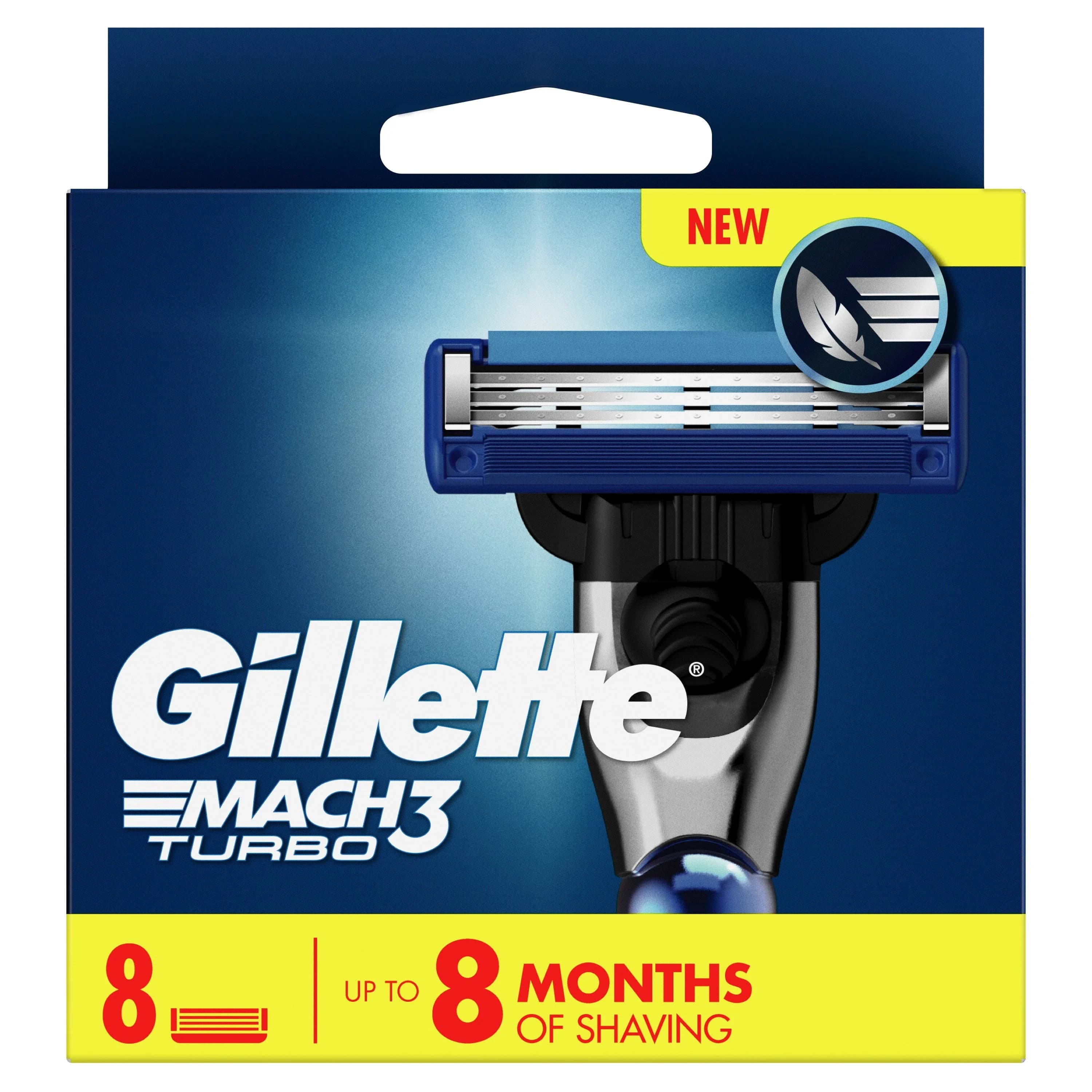 Gillette Mach3 Turbo 8 st från Gillette – köp hos Apotek Hjärtat