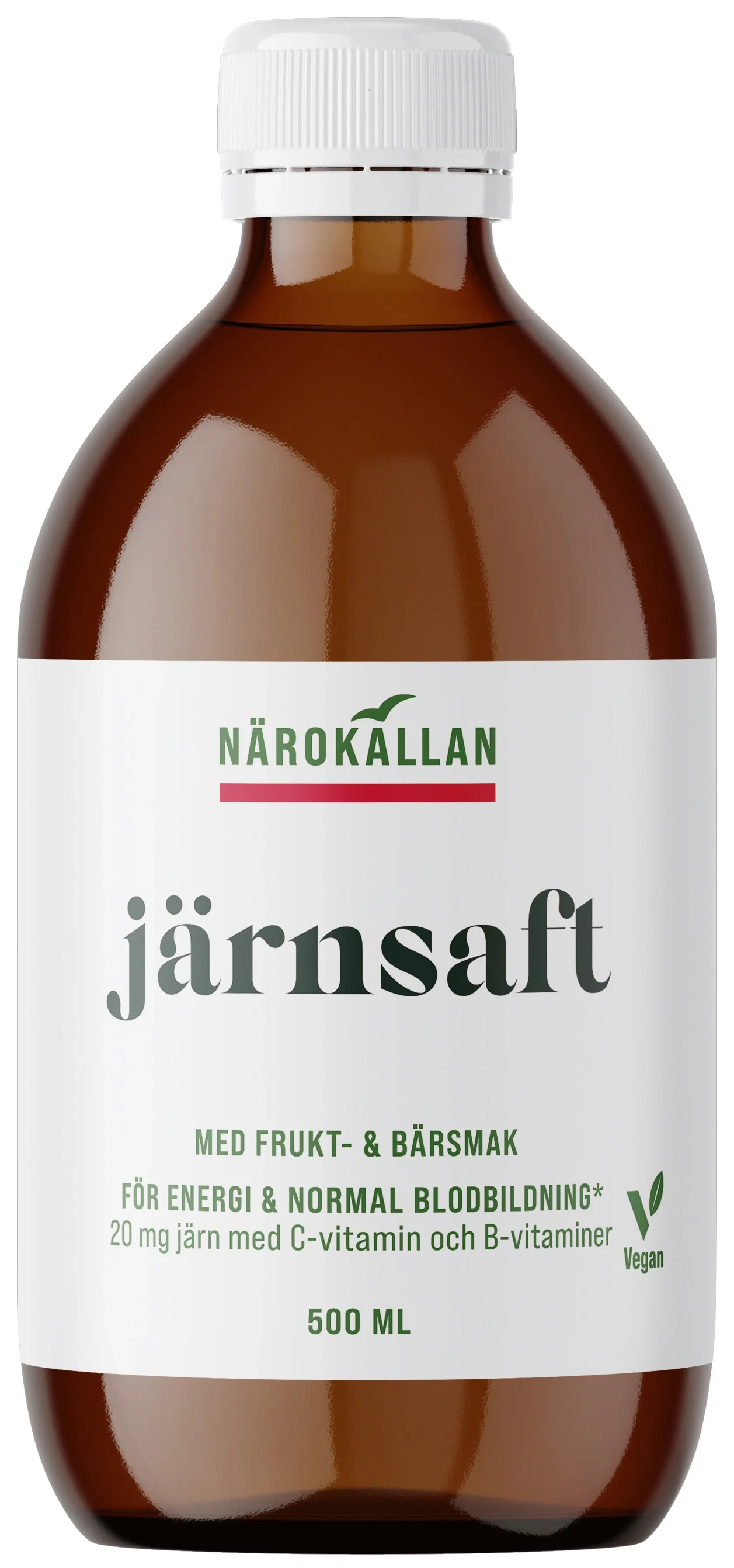 Närokällan Järnsaft 500 ml från Närokällan – köp hos Apotek Hjärtat