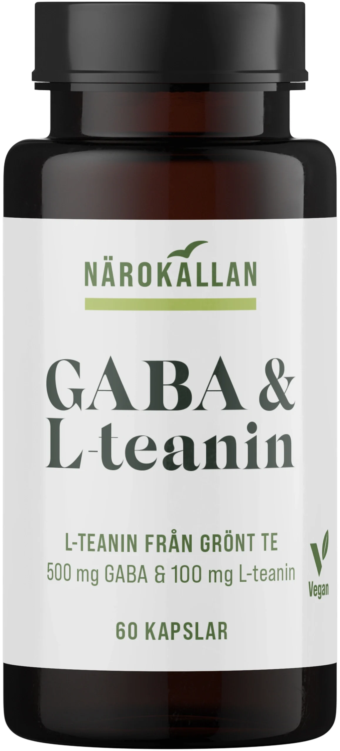 Närokällan GABA & L-teanin 60 kapslar från Närokällan - köp hos Apotek Hjärtat
