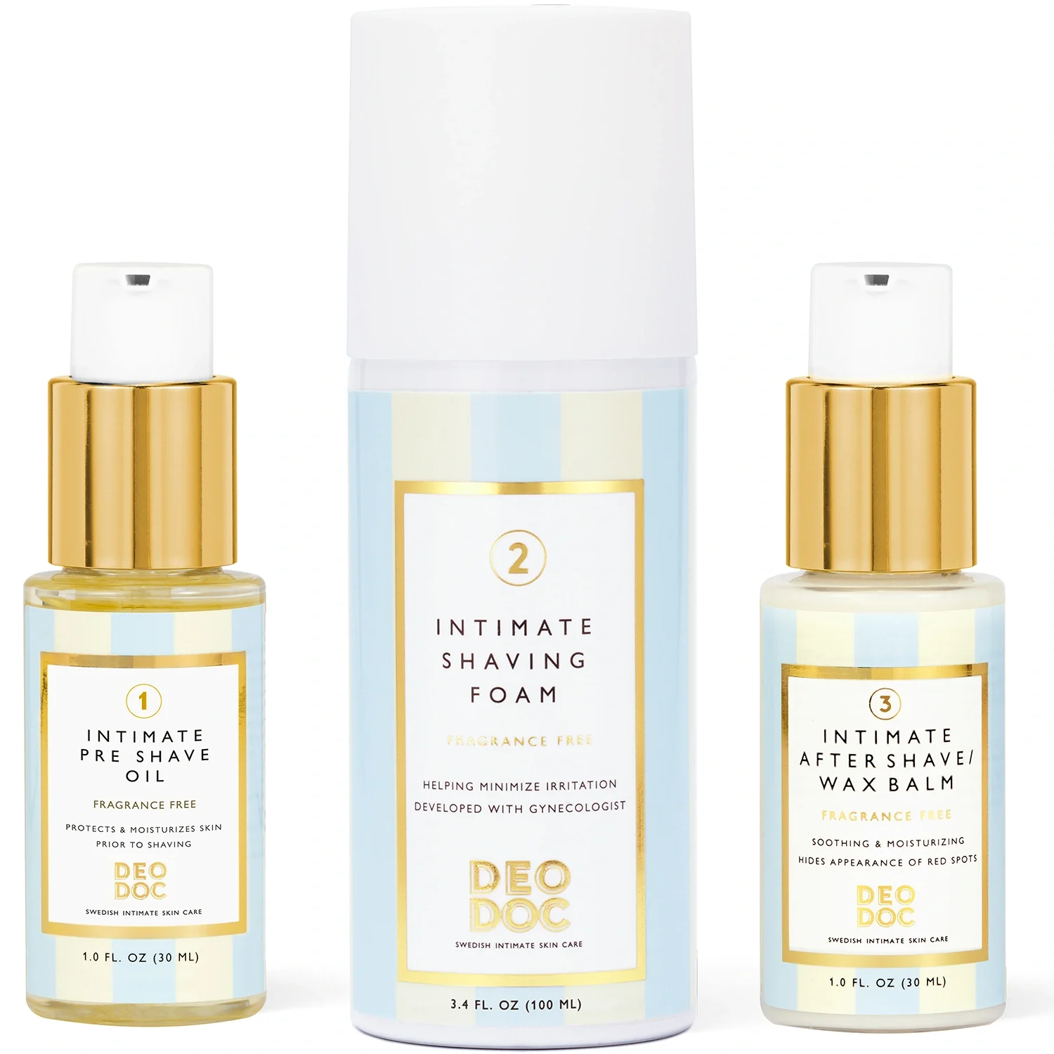 DeoDoc Intimate Shaving Trio Fragrance Free från DeoDoc – köp hos Apotek Hjärtat