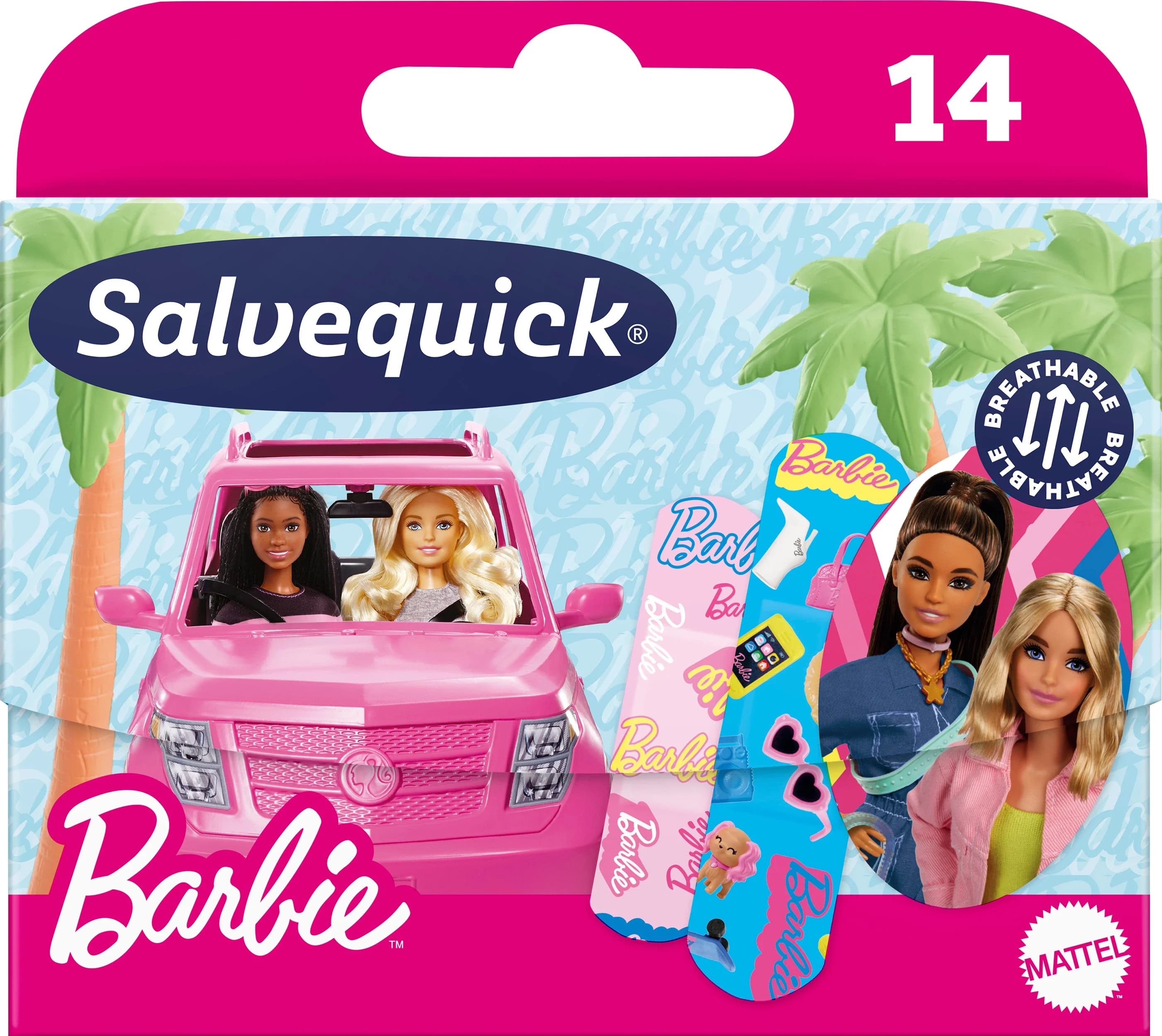Salvequick Barbie Plåster 14 st från Salvequick – köp hos Apotek Hjärtat
