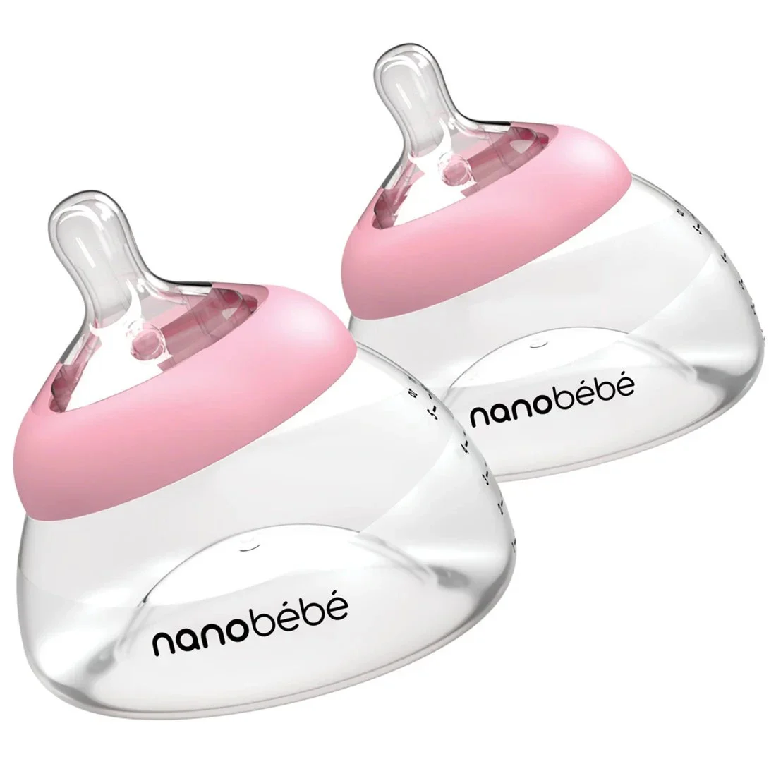 Nanobébé Bröstmjölksflaska Anti-Kolik 2-pack 150 ml Rosa från Nanobébé – köp hos Apotek Hjärtat