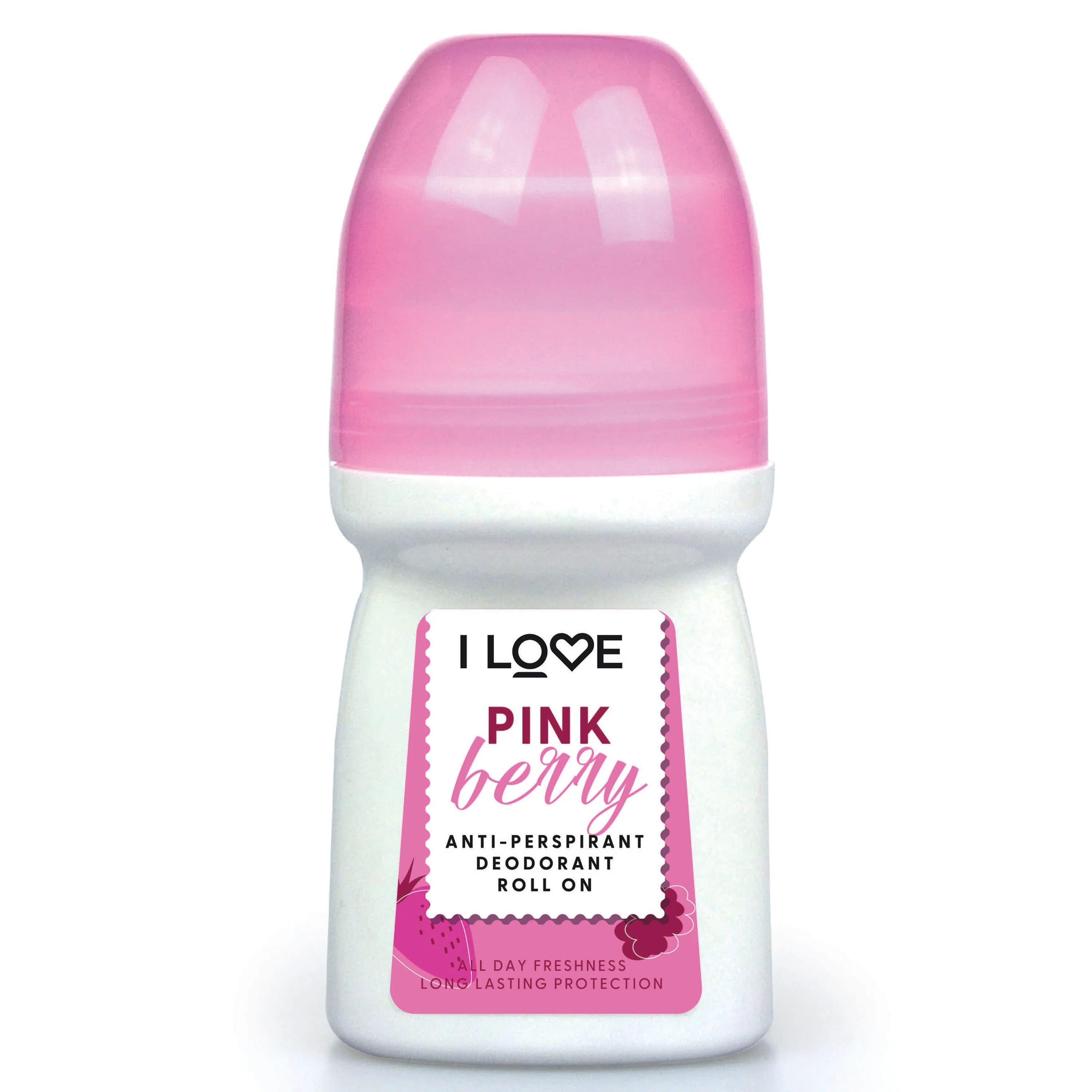 I LOVE Anti Perspirant Deodorant Roll On Pink Berry 50 ml från I Love – köp hos Apotek Hjärtat
