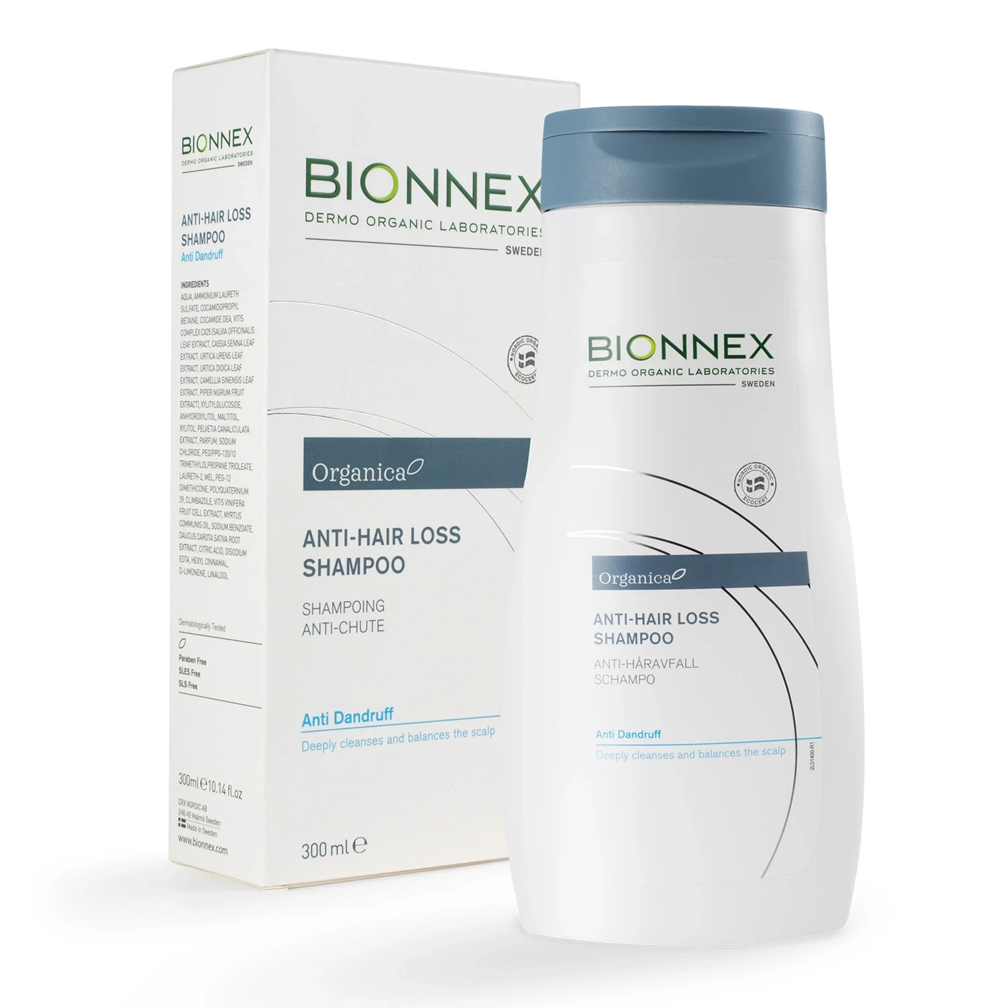 Bionnex Organica Anti-Hair Loss Shampoo Anti Dandruff 300ml från Bionnex – köp hos Apotek Hjärtat
