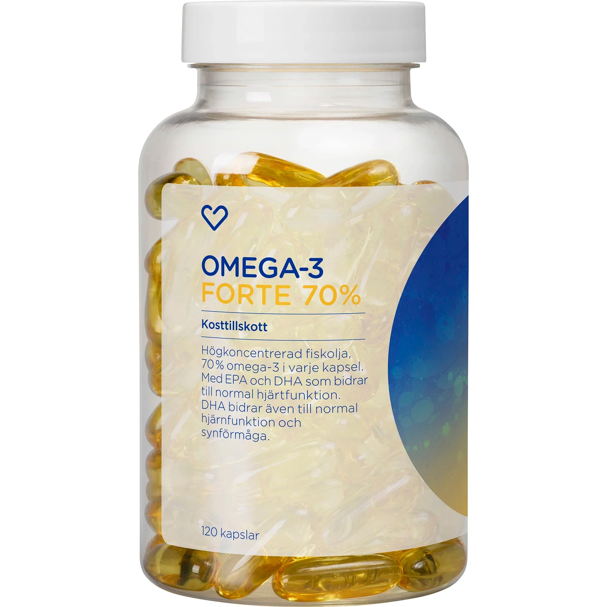 Hjärtats Omega-3 Forte Kapsel 120st från Hjärtats – köp hos Apotek Hjärtat