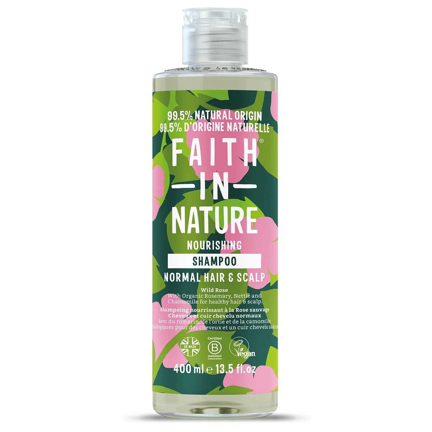 Faith in Nature Shampoo-Wild rose 400 ml från Faith in Nature – köp hos Apotek Hjärtat