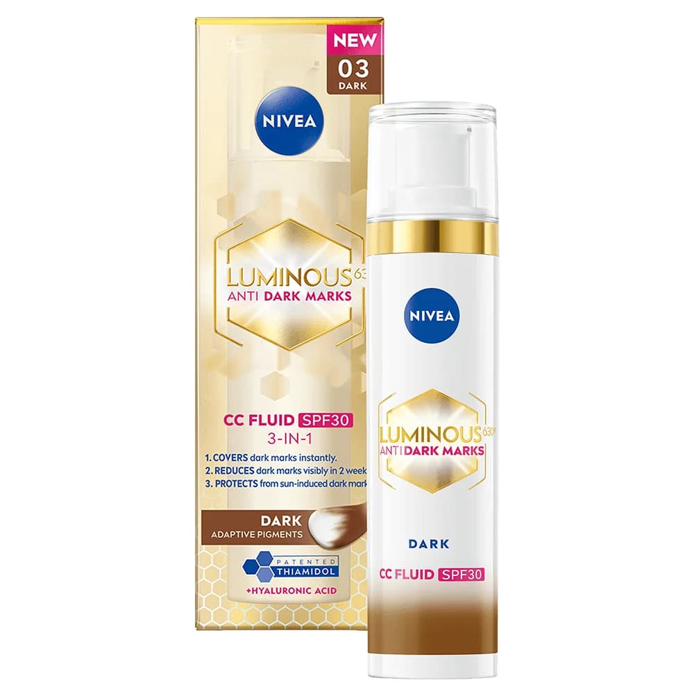 Nivea Luminous 630 Anti Dark-Spot CC Fluid 3-in-1 40 ml 03 Dark från Nivea – köp hos Apotek Hjärtat