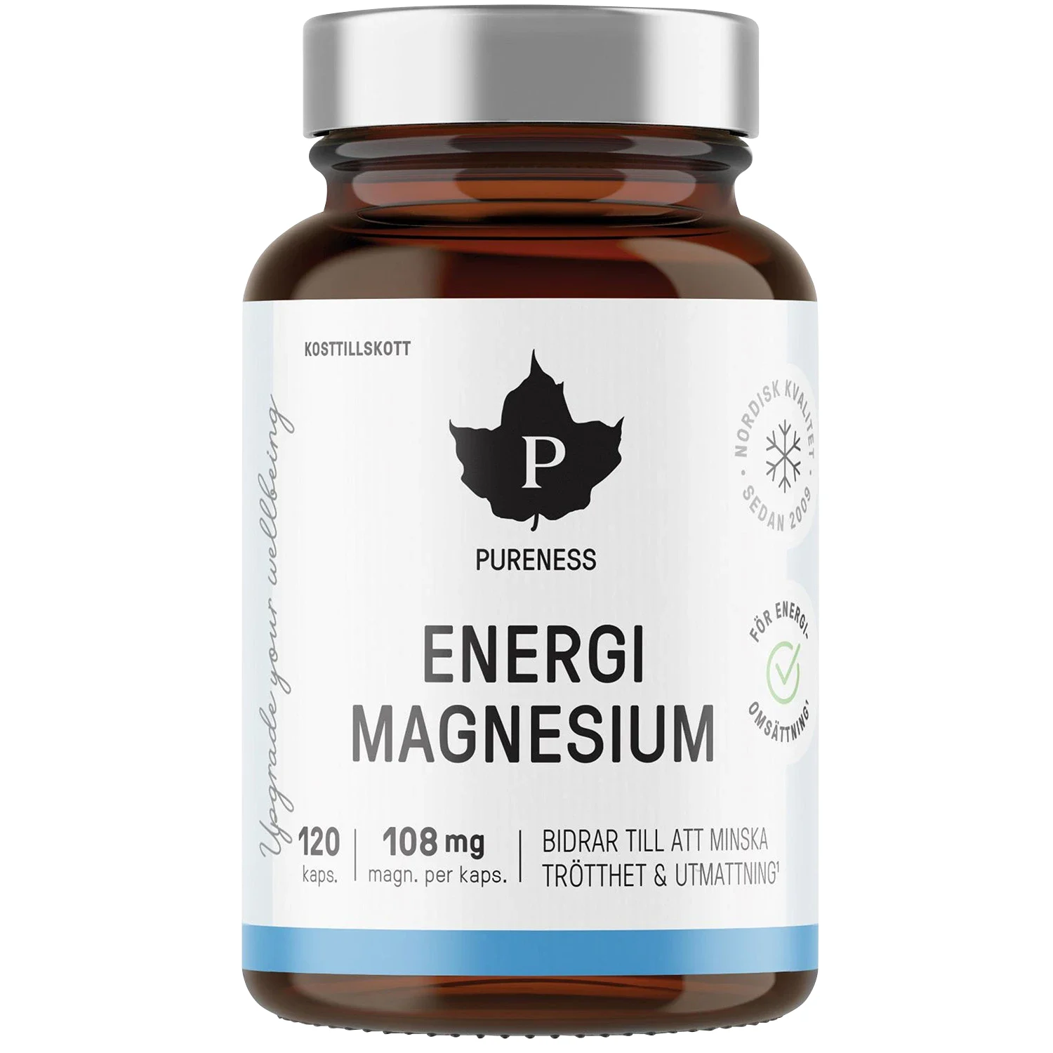 Pureness Energimagnesium 120 kapslar från Pureness – köp hos Apotek Hjärtat