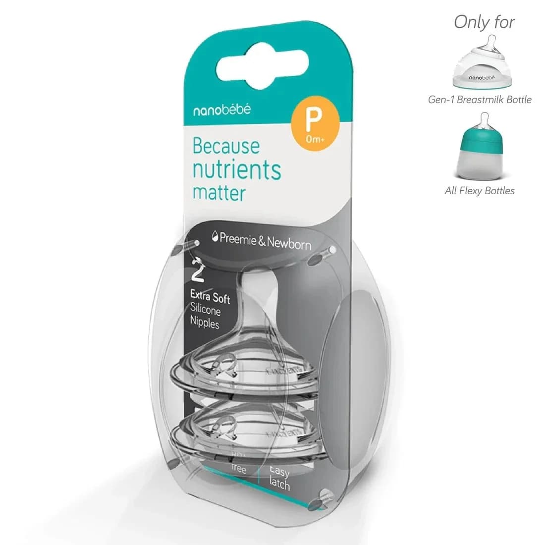 Nanobébé Dinapp Premature/Newborn Anti-kolik 2 st från Nanobébé – köp hos Apotek Hjärtat