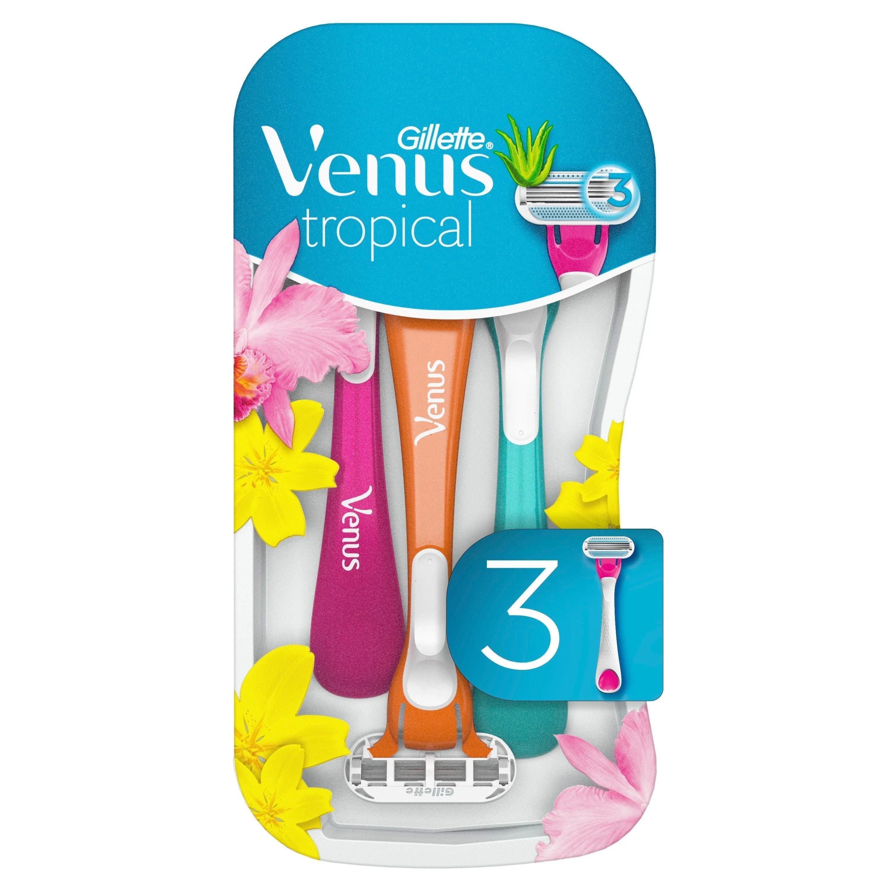 Gillette Venus Tropical Engångsrakhyvlar 3 st från Gillette Venus – köp hos Apotek Hjärtat