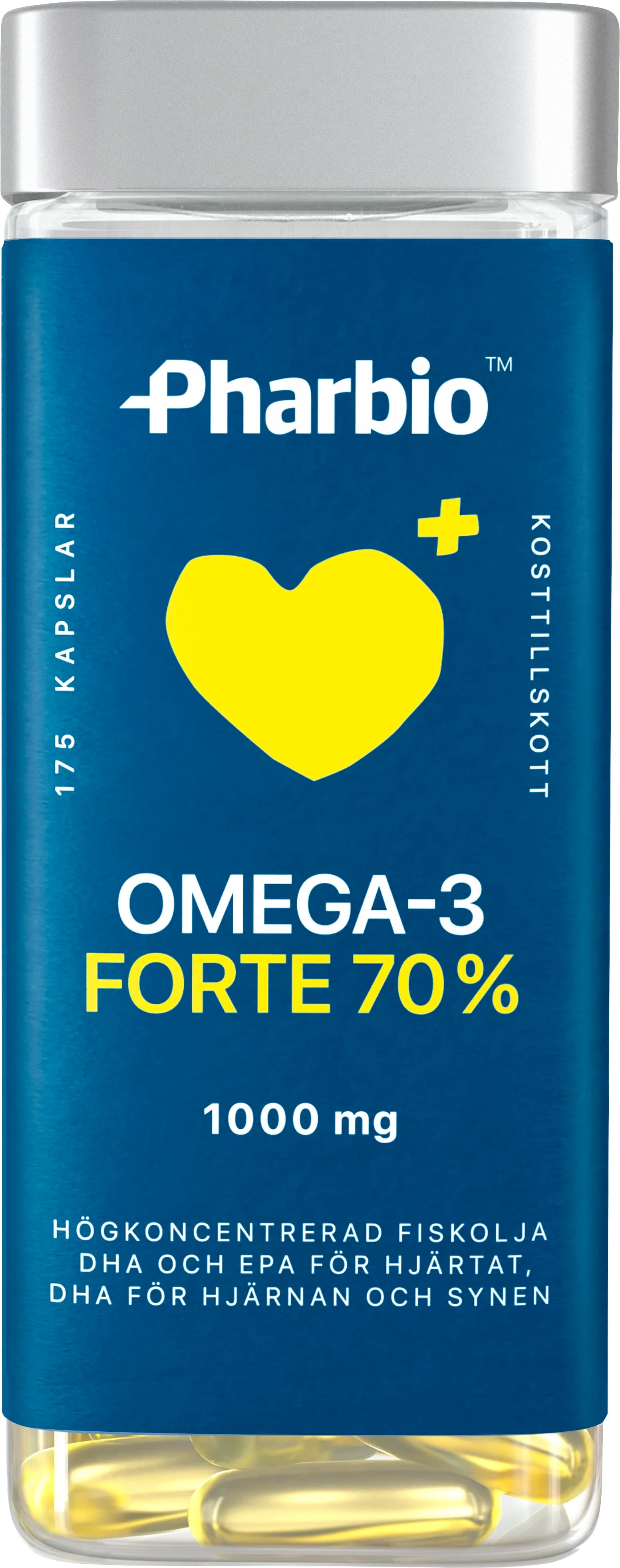 Pharbio Omega-3 Forte 1000 mg 175 st från Pharbio – köp hos Apotek Hjärtat