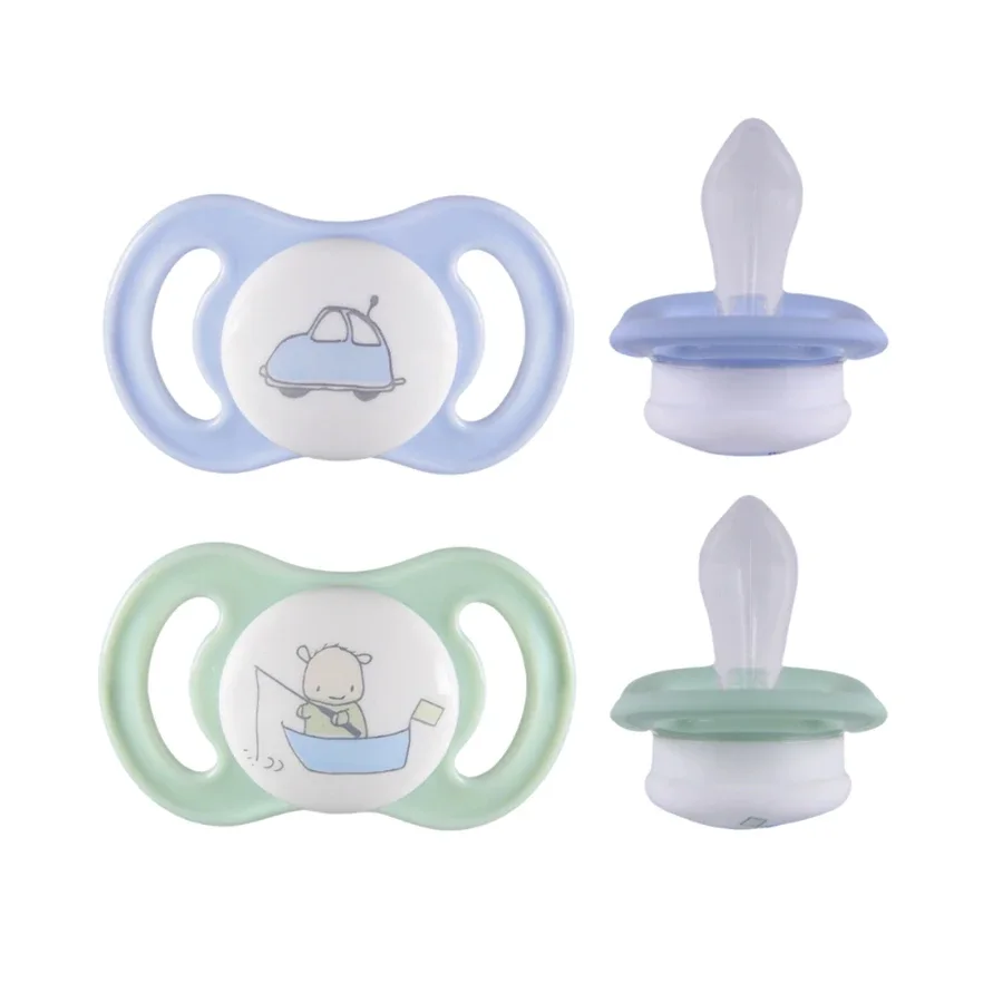 ESSKA Happy Mini 0+m Silikon Blå 2-pack från Esska – köp hos Apotek Hjärtat