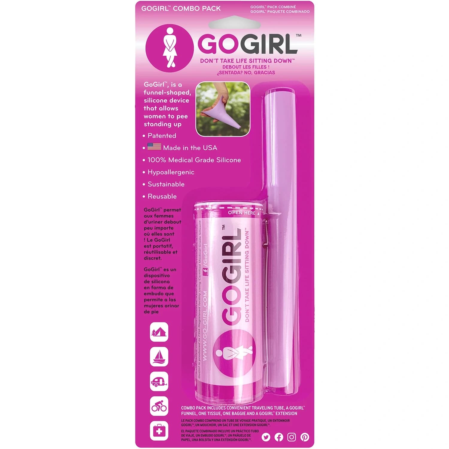 Go Girl Pink Combo Kisstratt med förlängning från Go Girl – köp hos Apotek Hjärtat