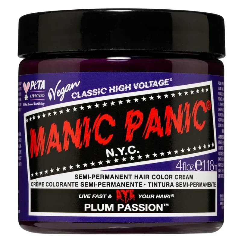 Manic Panic Classic High Voltage Semi-Permanent Hair Color Cream 118 ml Plum Passion från Manic Panic – köp hos Apotek Hjärtat