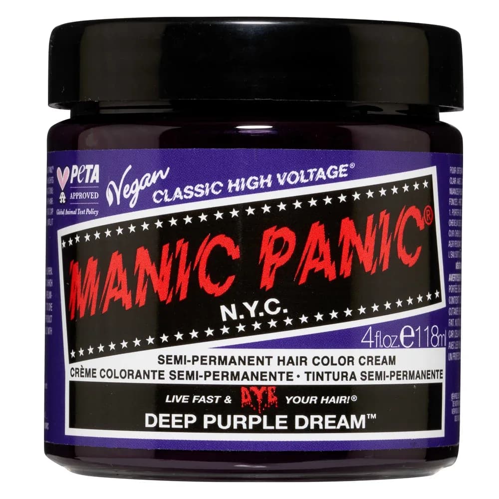 Manic Panic Classic High Voltage Semi-Permanent Hair Color Cream 118 ml Deep Purple Dream från Manic Panic – köp hos Apotek Hjärtat