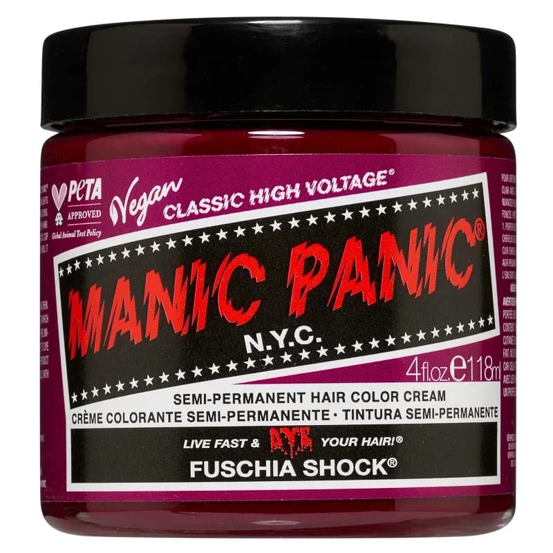 Manic Panic Classic High Voltage Semi-Permanent Hair Color Cream 118 ml Fuschia Shock från Manic Panic – köp hos Apotek Hjärtat