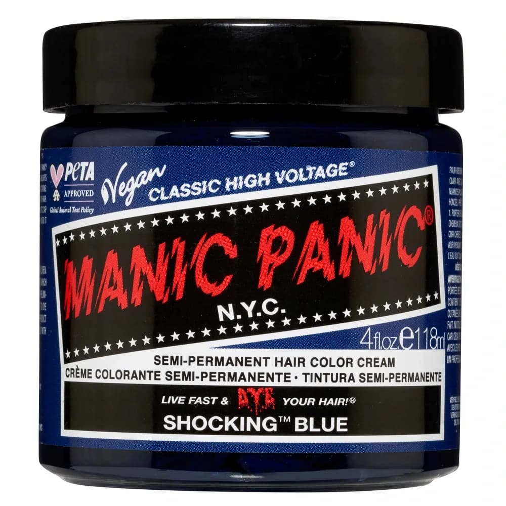 Manic Panic Classic High Voltage Semi-Permanent Hair Color Cream 118 ml Shocking Blue från Manic Panic – köp hos Apotek Hjärtat