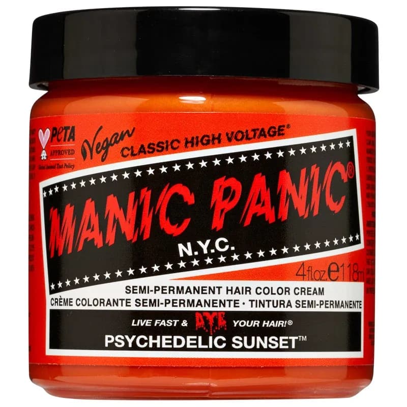 Manic Panic Classic High Voltage Semi-Permanent Hair Color Cream 118 ml Psychedelic Sunset från Manic Panic – köp hos Apotek Hjärtat