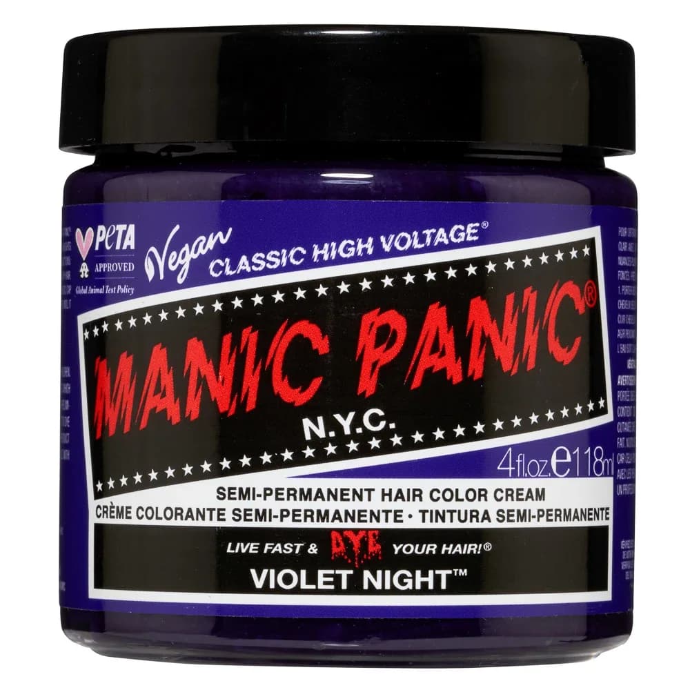 Manic Panic Classic High Voltage Semi-Permanent Hair Color Cream 118 ml Violet Night från Manic Panic – köp hos Apotek Hjärtat