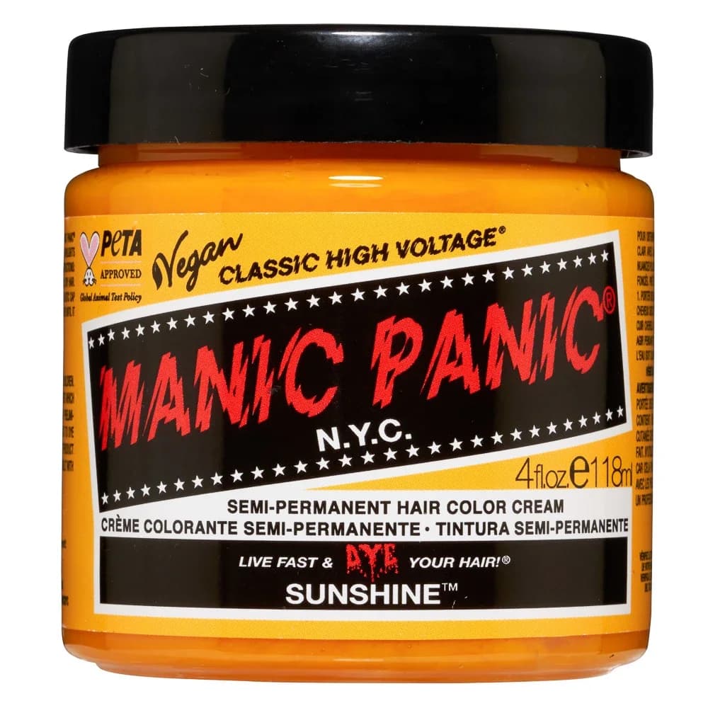 Manic Panic Classic High Voltage Semi-Permanent Hair Color Cream 118 ml Sunshine från Manic Panic – köp hos Apotek Hjärtat